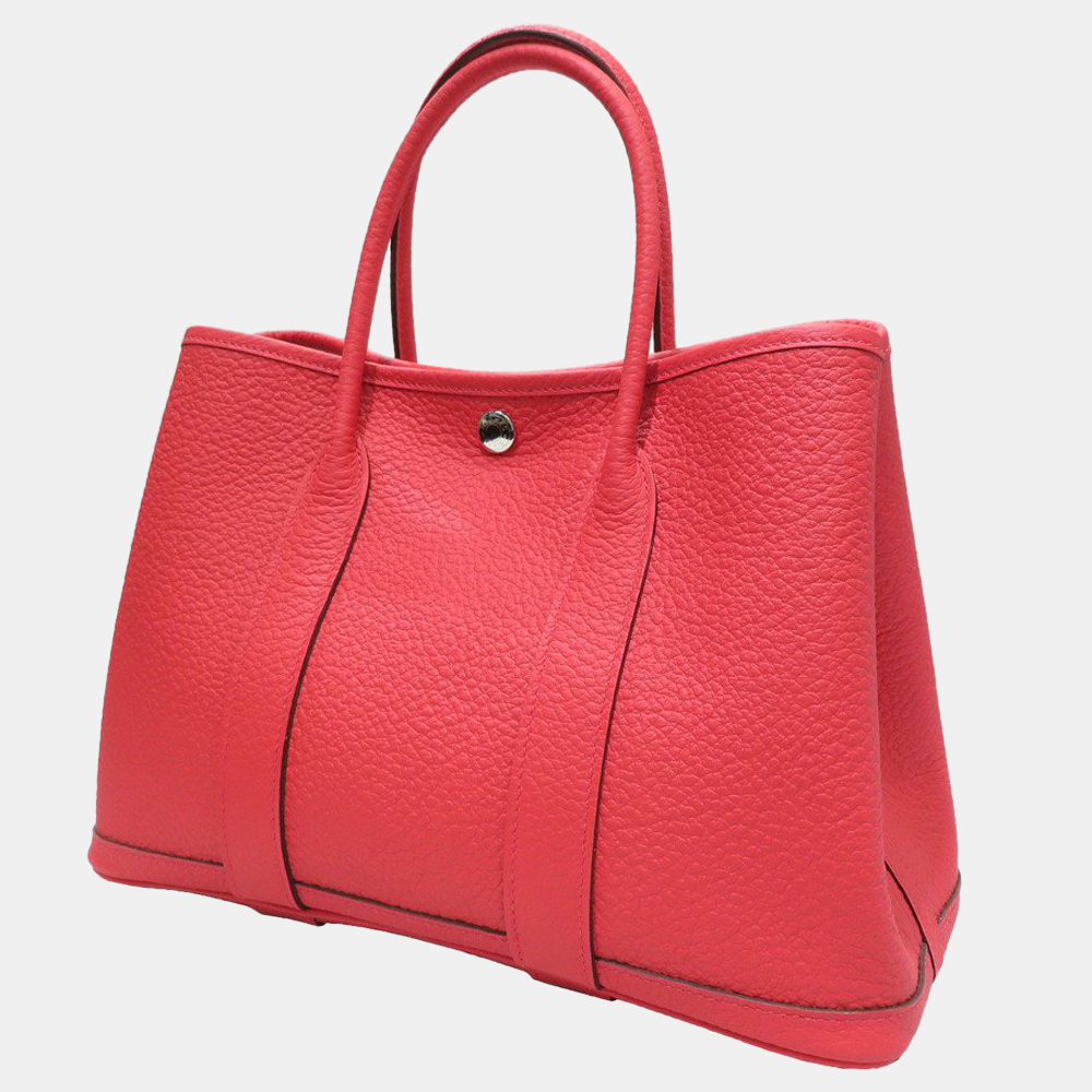 

Hermes Garden TPM Handbag Bougainvillea Negonda Y Stamp, Pink
