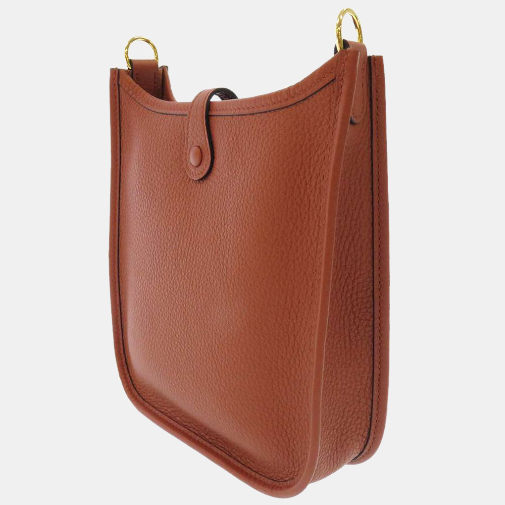 

Hermes Brown Taurillon Clemence Leather Evelyne Amazon TPM Shoulder Bag