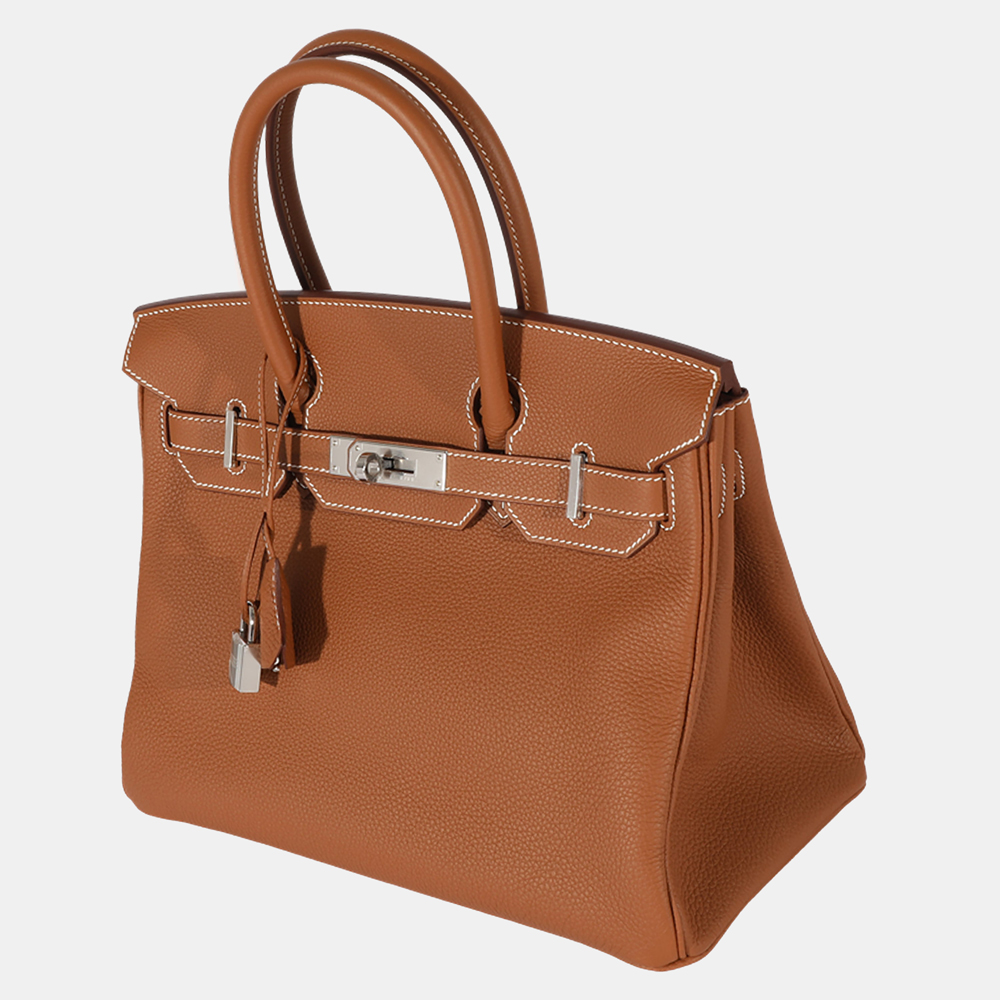 

Hermes Gold Togo Birkin 30 PHW, Brown