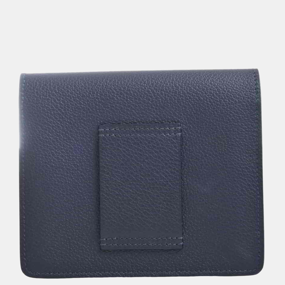 

Hermes Vau Madame Lowris Mini Wallet Navy, Navy blue