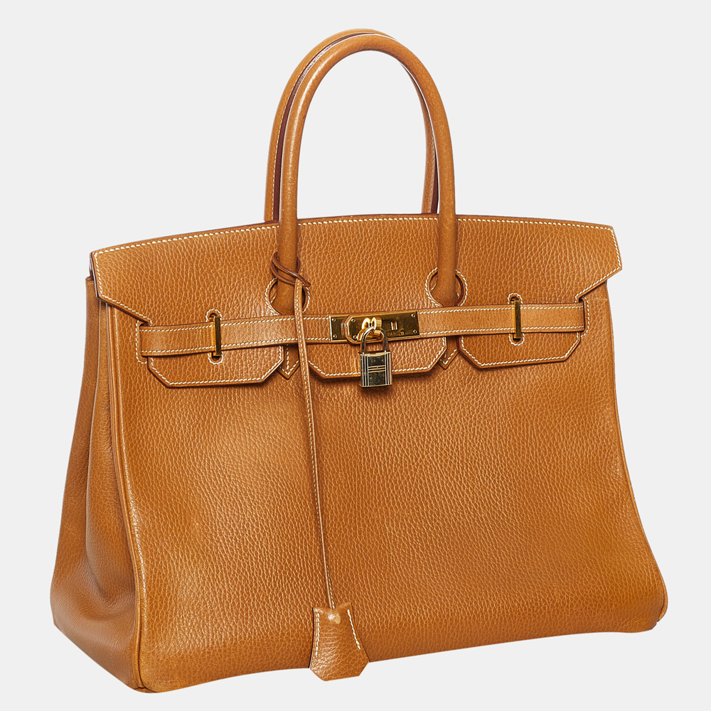 

Hermes Brown Ardennes Birkin 35