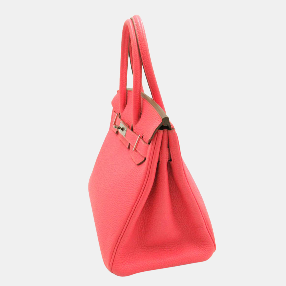 

Hermes Pink Togo Leather Palladium Hardware Birkin 30 Bag