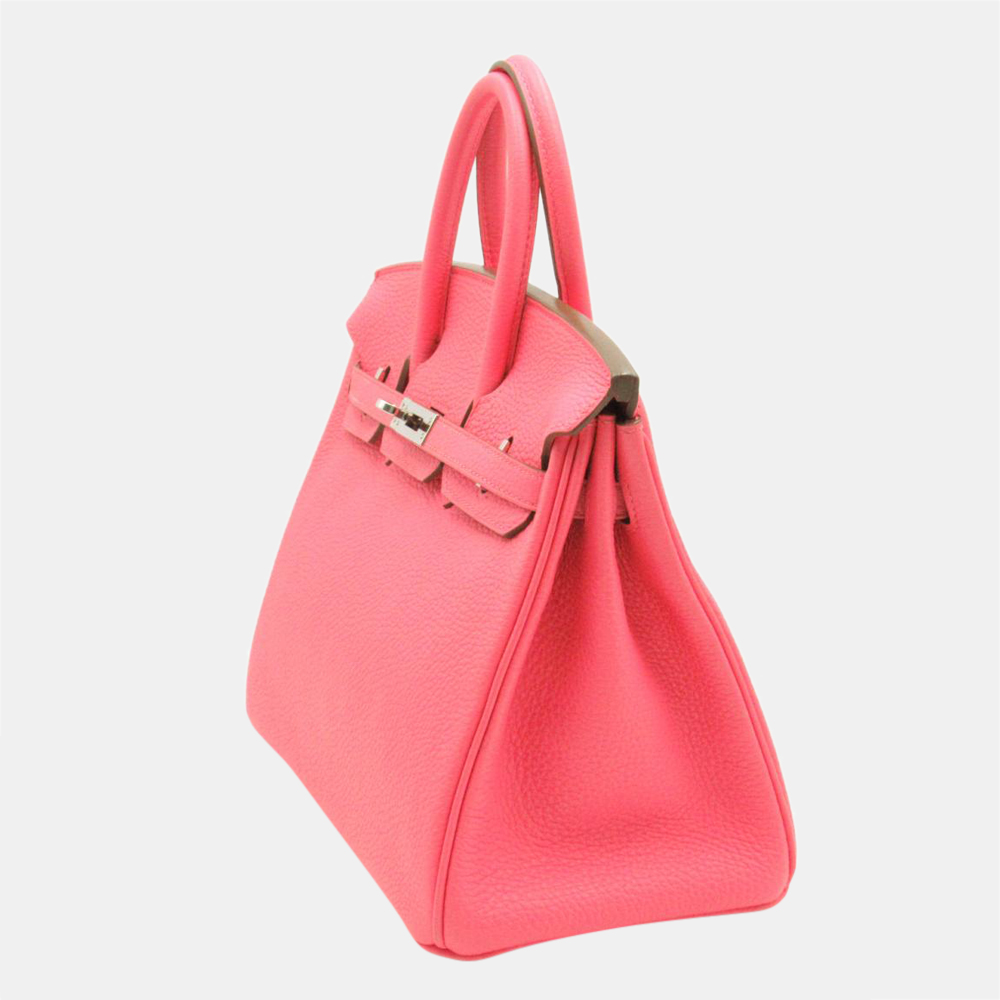 

Hermes Pink Togo Leather Palladium Hardware Birkin 25 Bag