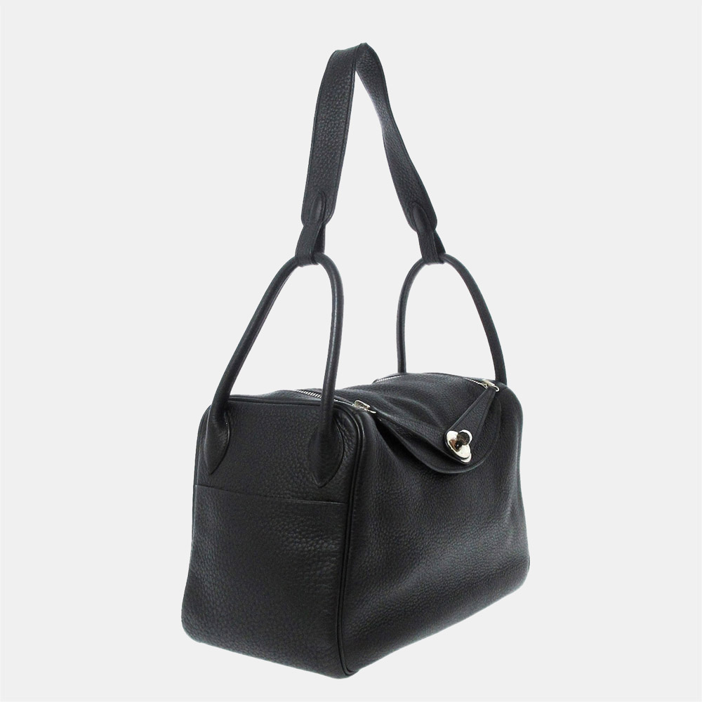 

Hermes Black Clemence Lindy 30