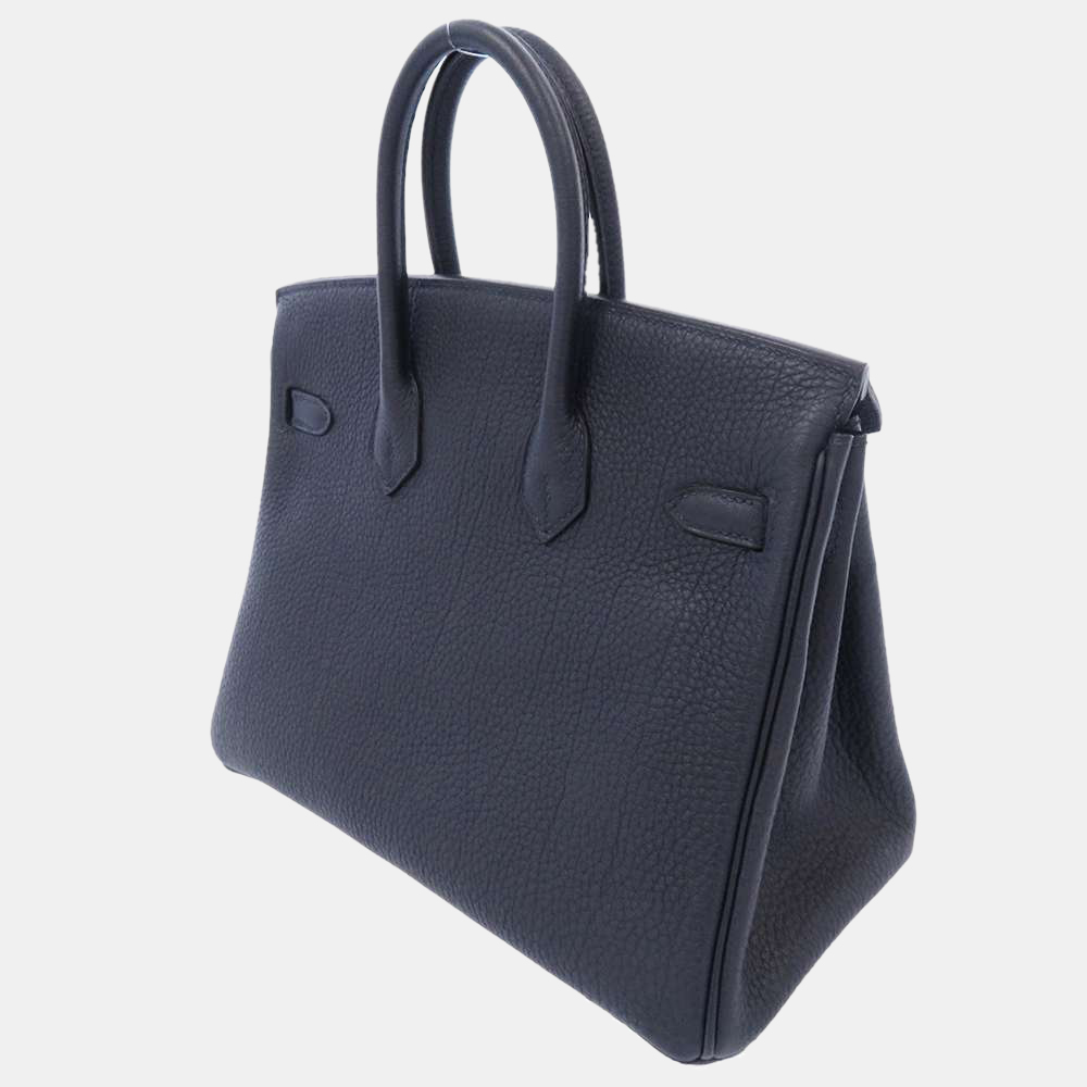 

Hermes Blue Togo Leather Gold Hardware Birkin 25 Bag