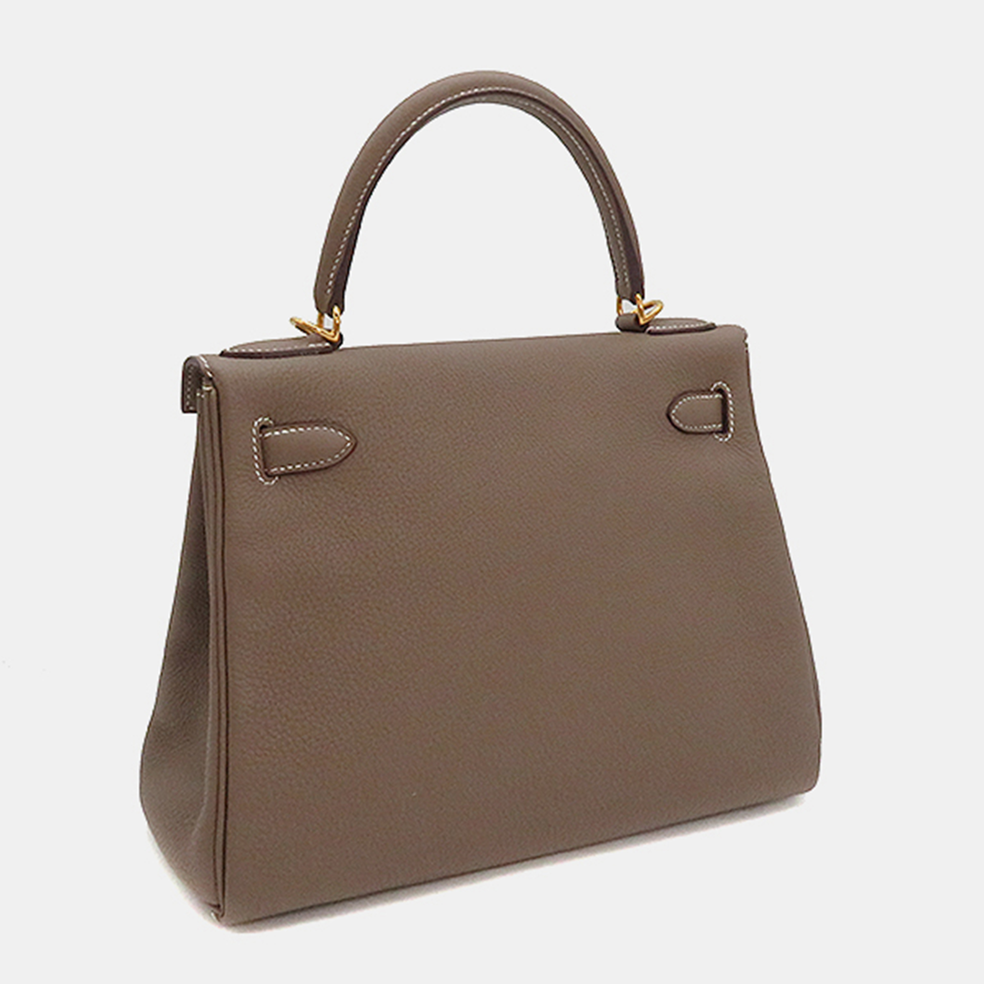 

Hermes Togo Kelly 28 Inside Stitch Etoupe/Gold Y, Brown