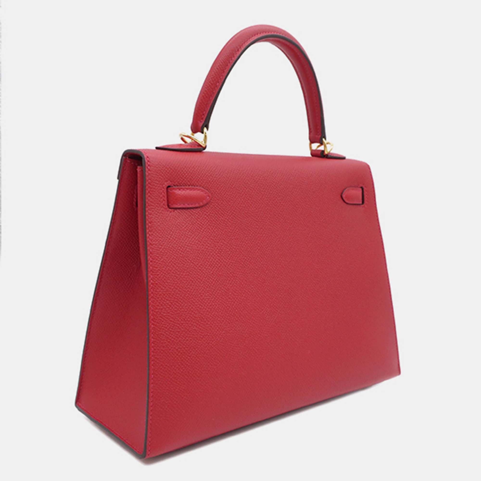 

Hermes Epson Kelly 25 Outside Stitch Rouge Cazaque/Gold A, Red