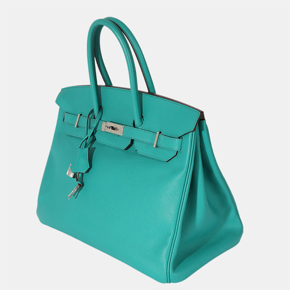 

Hermes Epsom Vert Verone Birkin 35 PHW, Green