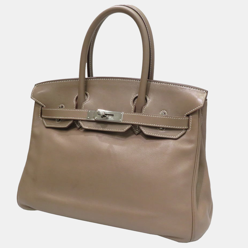 

Hermes Birkin 30 handbag Etoupe/S hardware Swift, Grey