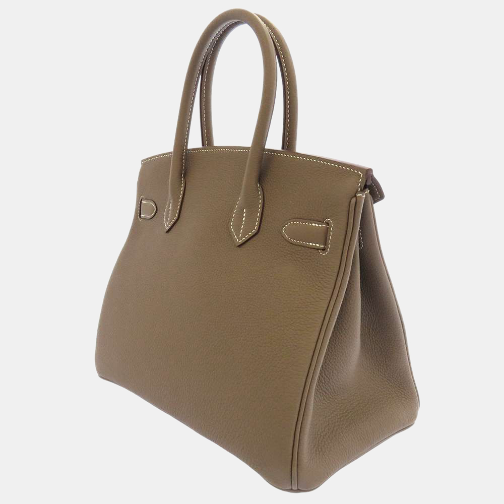 

Hermes Grey Togo Leather Gold Hardware Birkin 30 Bag