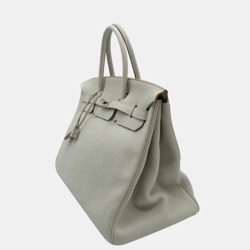 

Hermes Grey Togo Leather Palladium Hardware Birkin 40 Bag