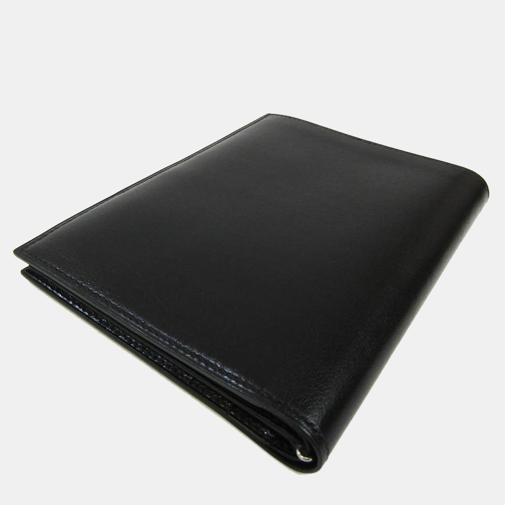 

Hermes Unisex Leather Bill Wallet (bi-fold) Black BF553781