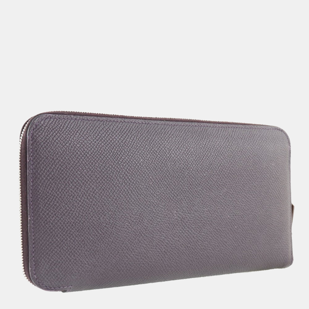 

Hermes Azap Silk In Long Vaux Epsom x Raisin/Rose Azalee Purple D Women's Wallet A-Rank, Pink