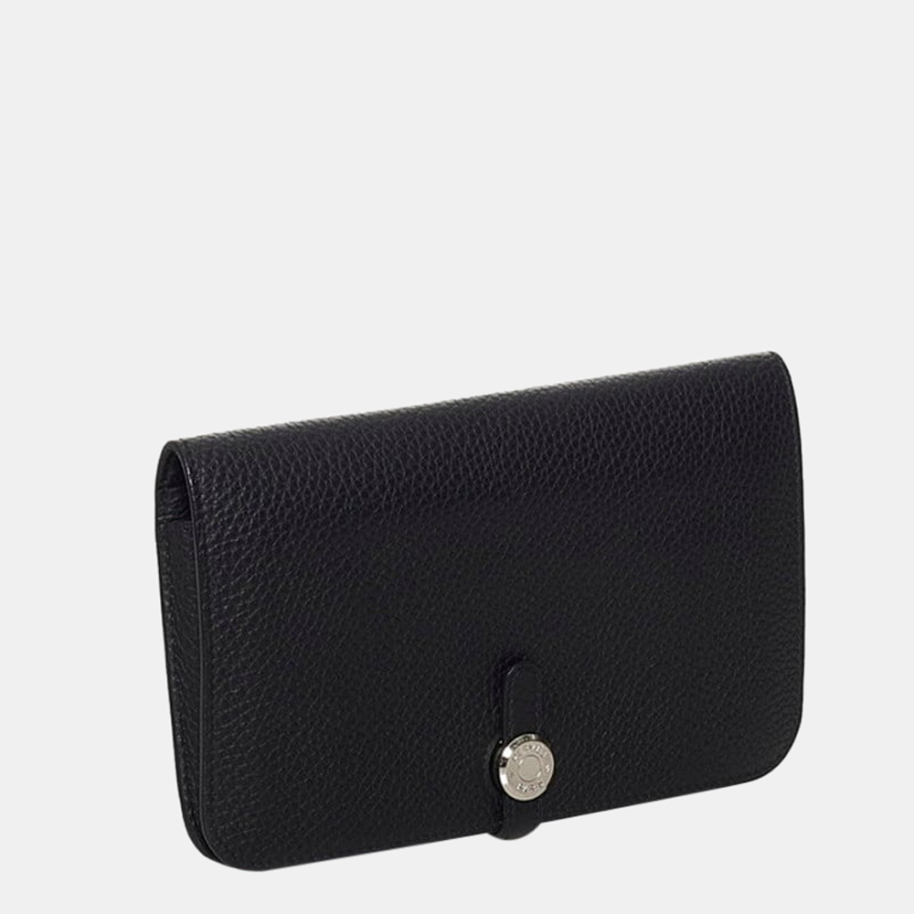 

Hermes Dogon Duo Long Wallet Black Taurillon Clemence Ladies