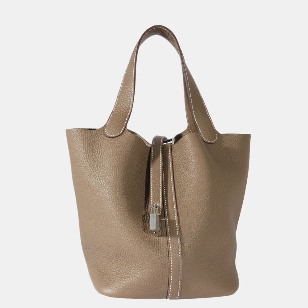 

Hermes Etoupe Clemence Picotin 22, Brown