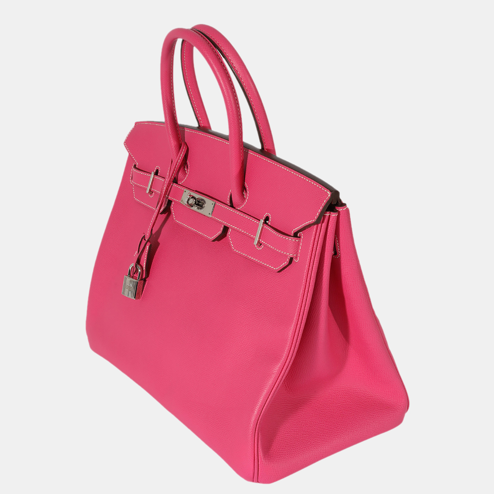 

Hermes Rose Tyrien Rubis Epsom Candy Birkin 35, Pink