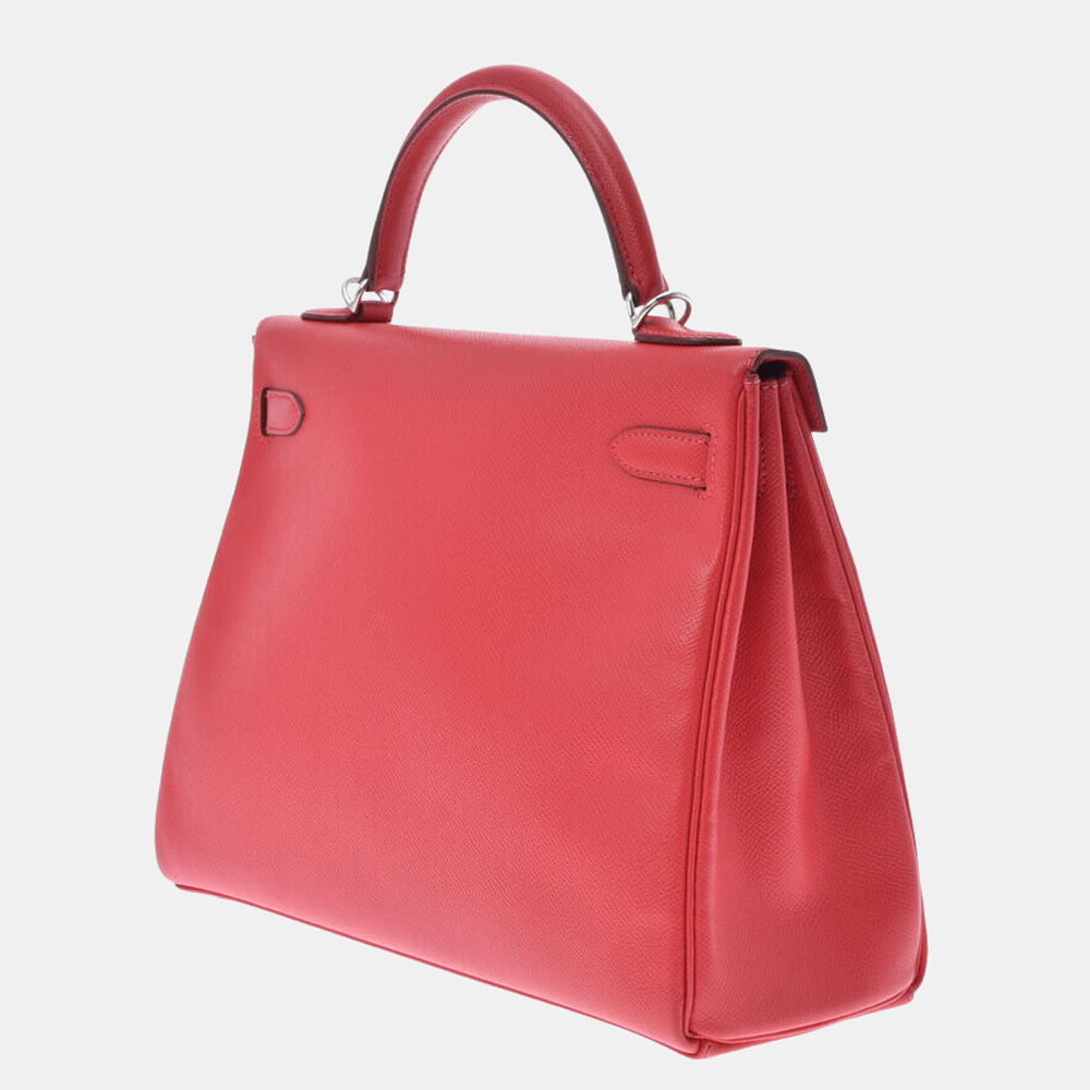 

Hermes Pink Epsom Leather Palladium Hardware Kelly 32 Bag