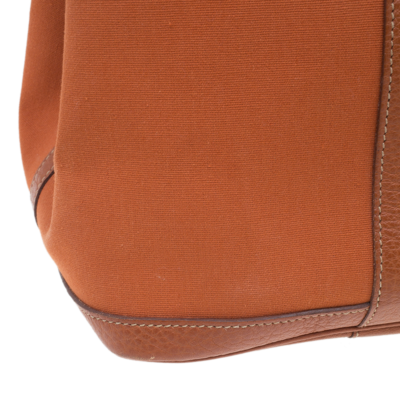 Hermès Garden party Shoulder Bag in Orange Leather – Fancy Lux