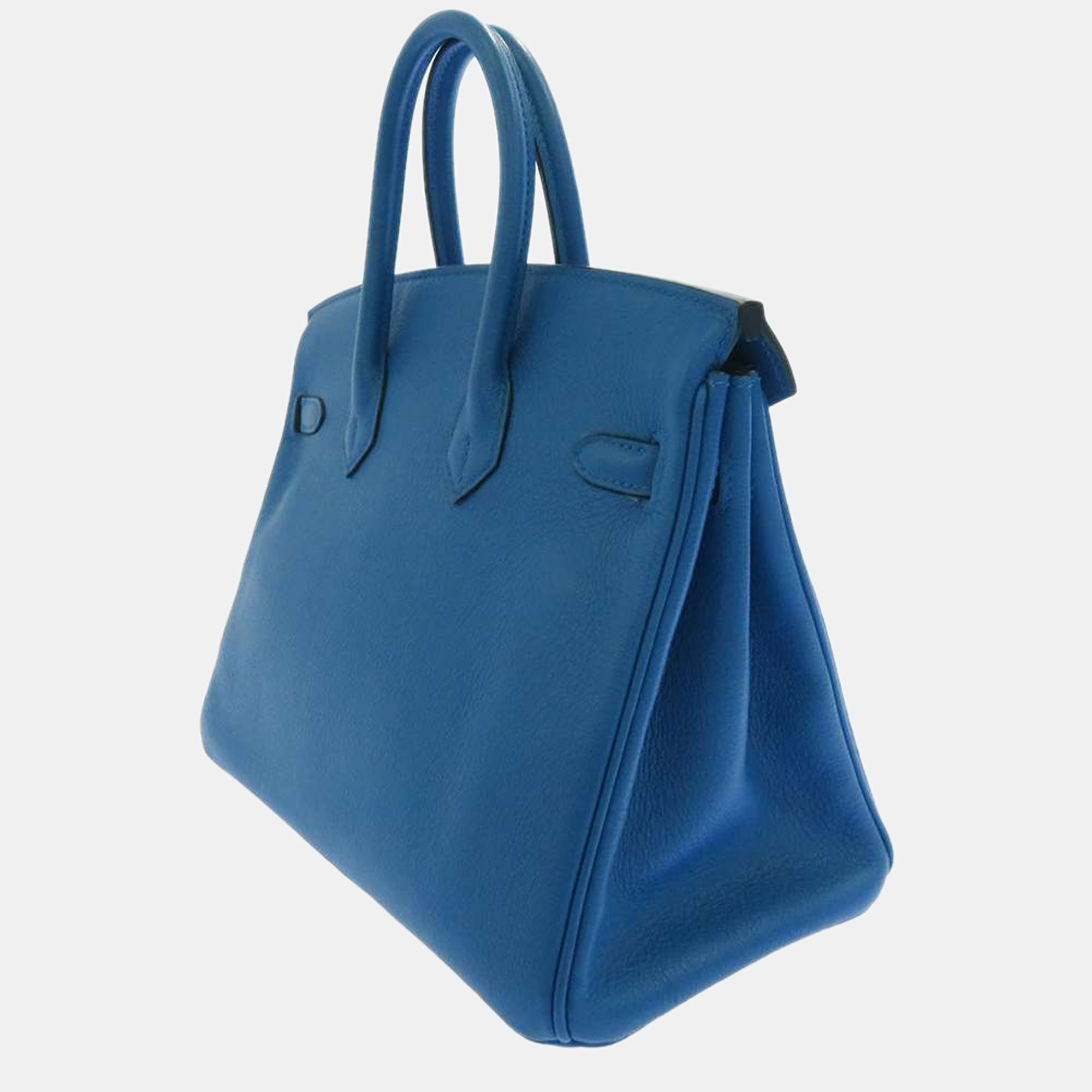 

Hermes Blue Taurillon Novillo Leather Palladium Hardware Birkin 25 Bag