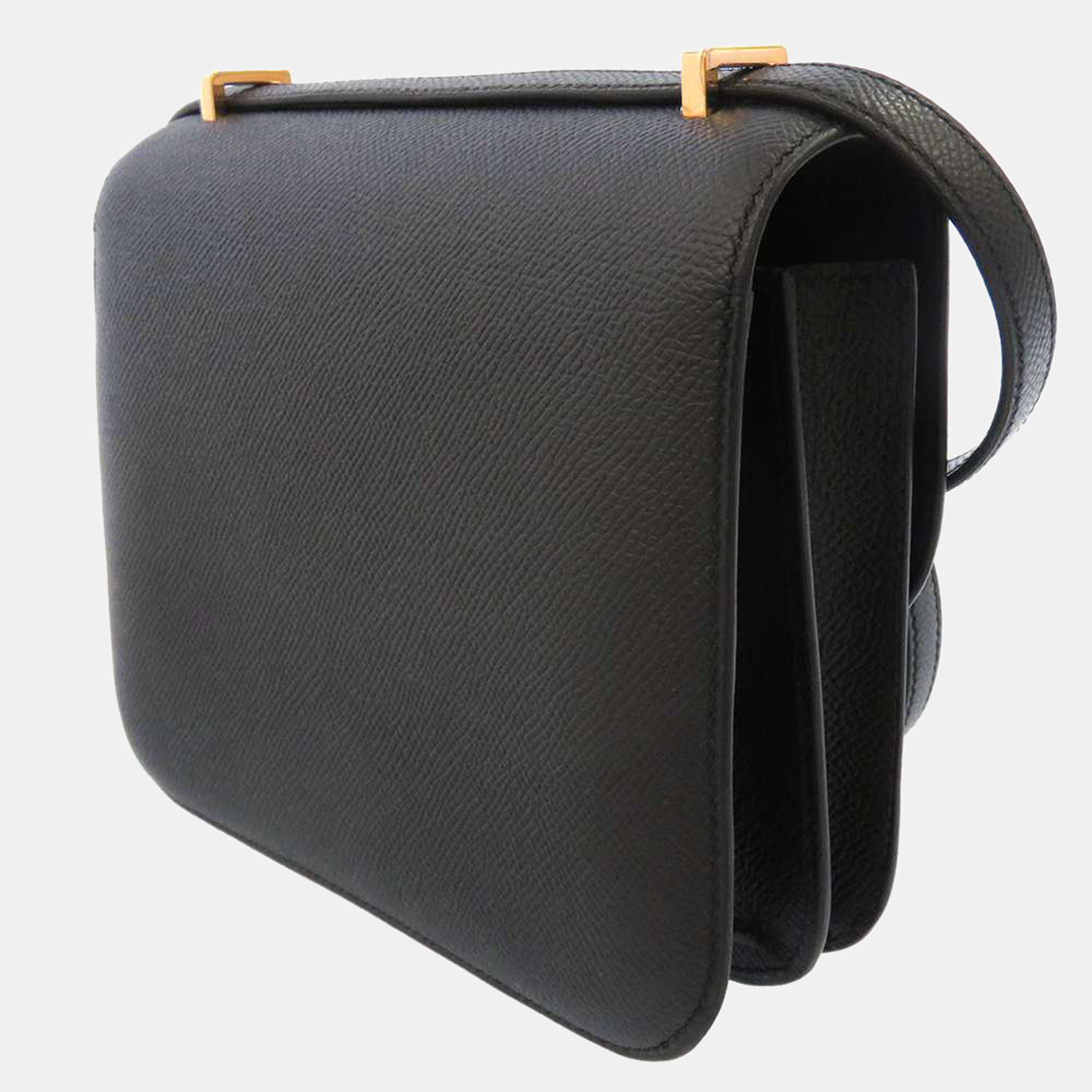 

Hermes Black Epsom Leather Mini Constance III Shoulder Bag