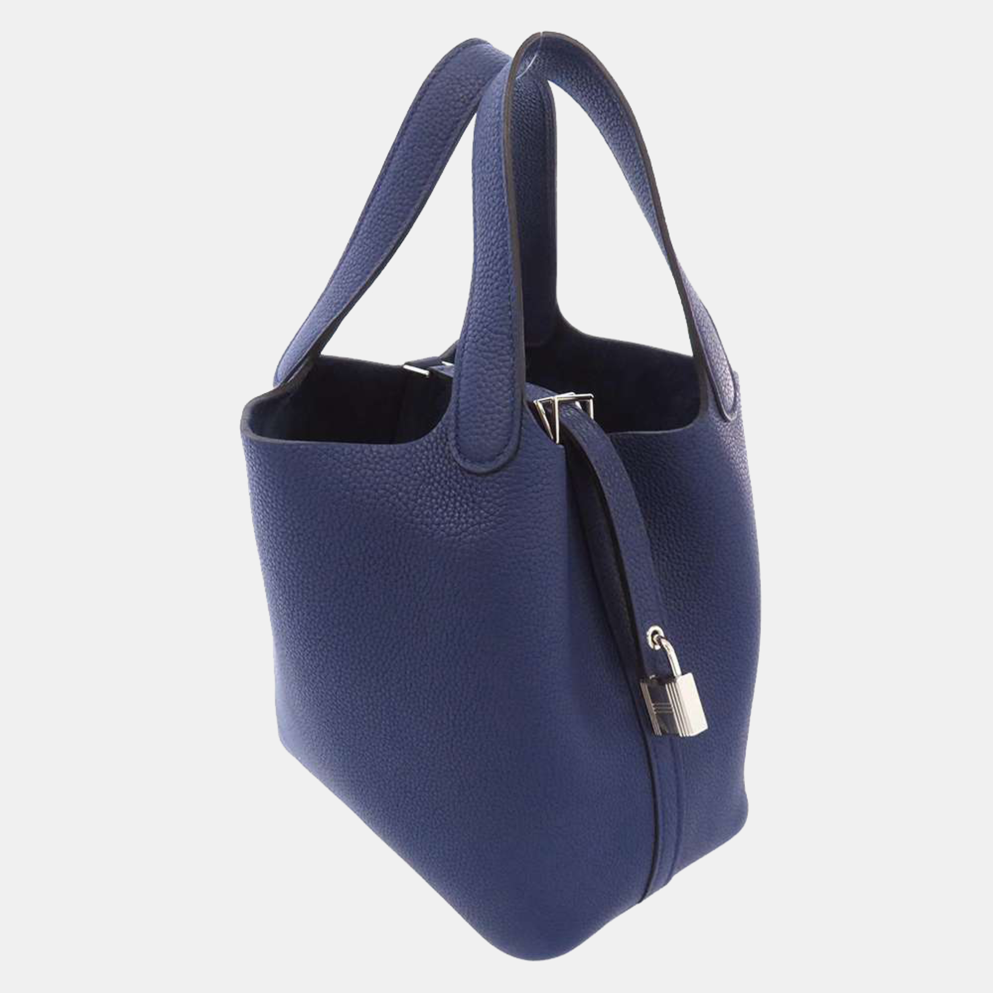 

Hermes Blue Taurillon Maurice Leather Picotin Lock PM Tote Bag