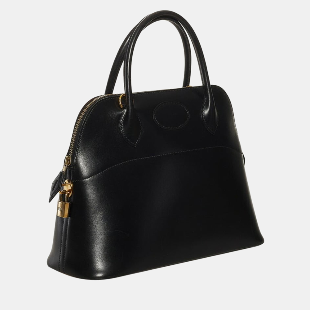 

Hermes Polido 32 Handbag Black Boxcalf Ladies
