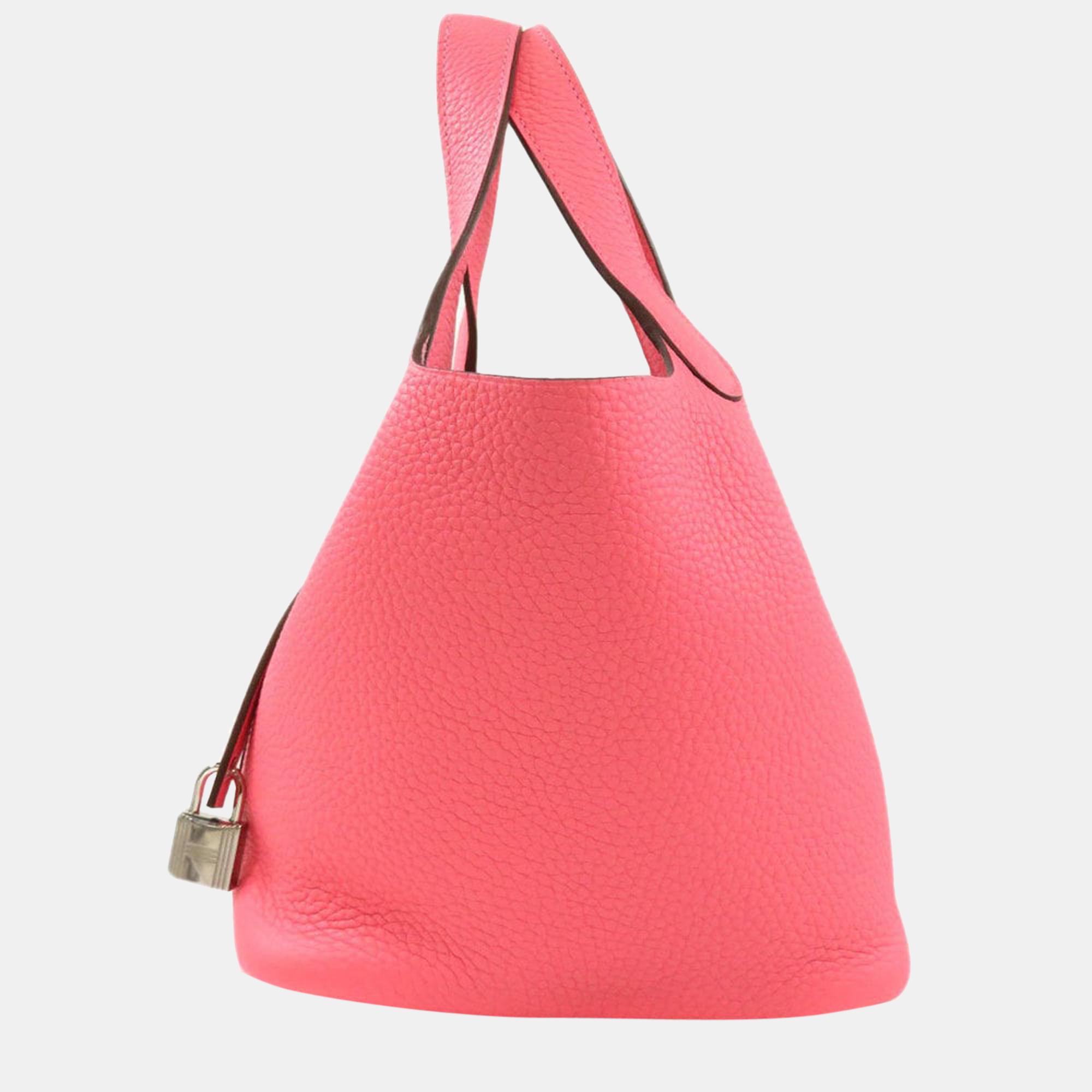 

Hermes Picotin Lock PM Rose Azare Handbag Taurillon Women's, Pink