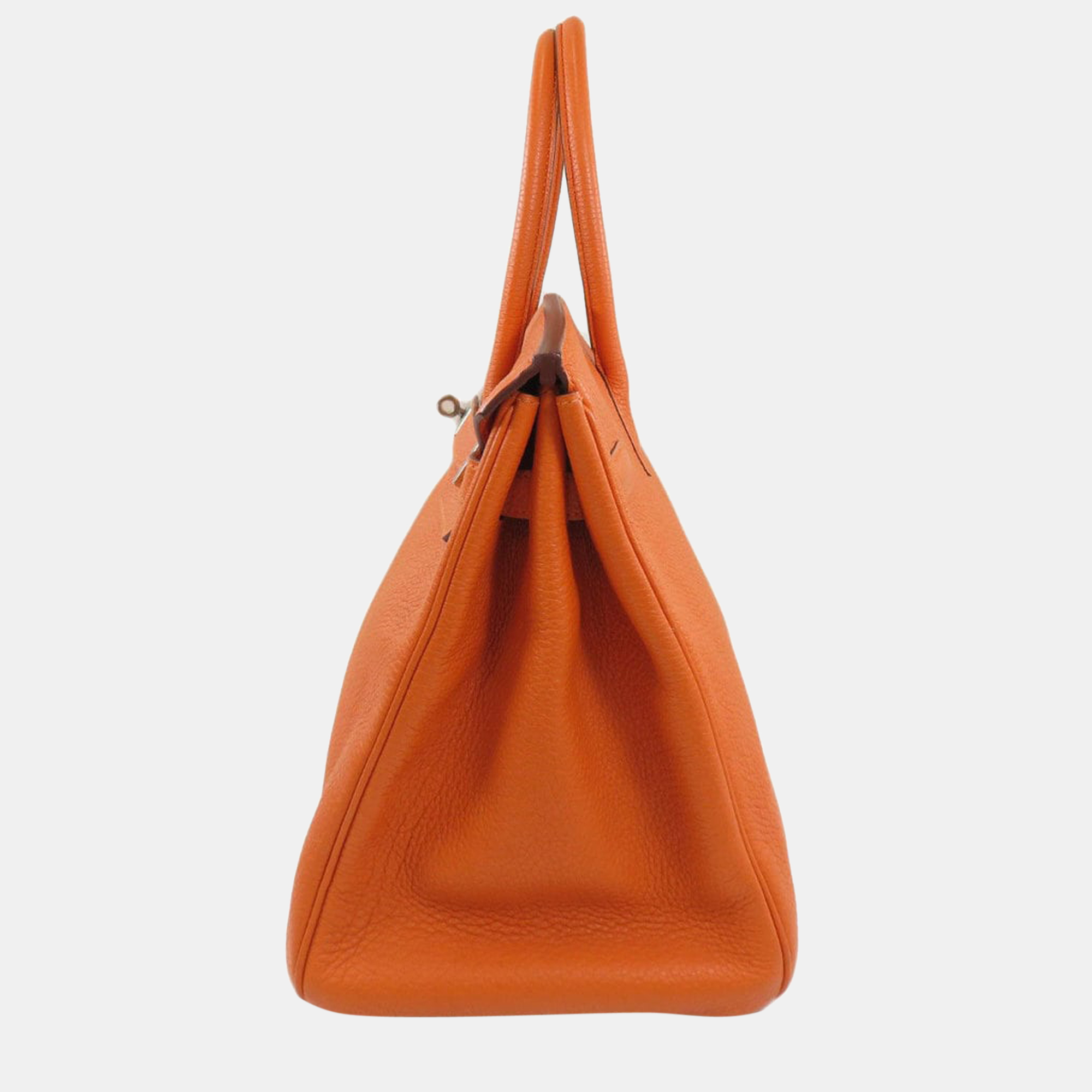 

Hermes Birkin 35 orange Togo tote bag Ladies