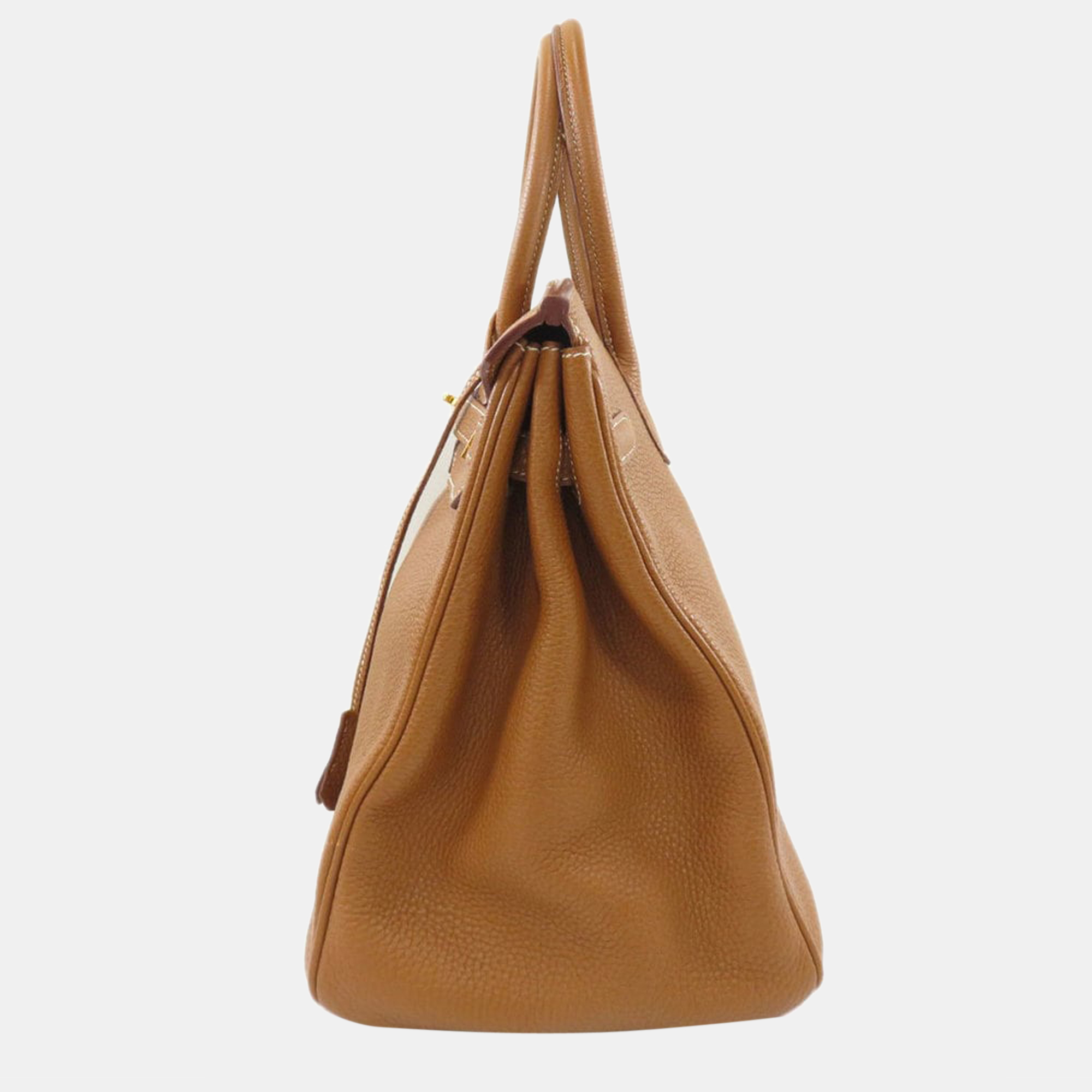 

Hermes Birkin 35 Gold Tote Bag Taurillon Ladies, Brown