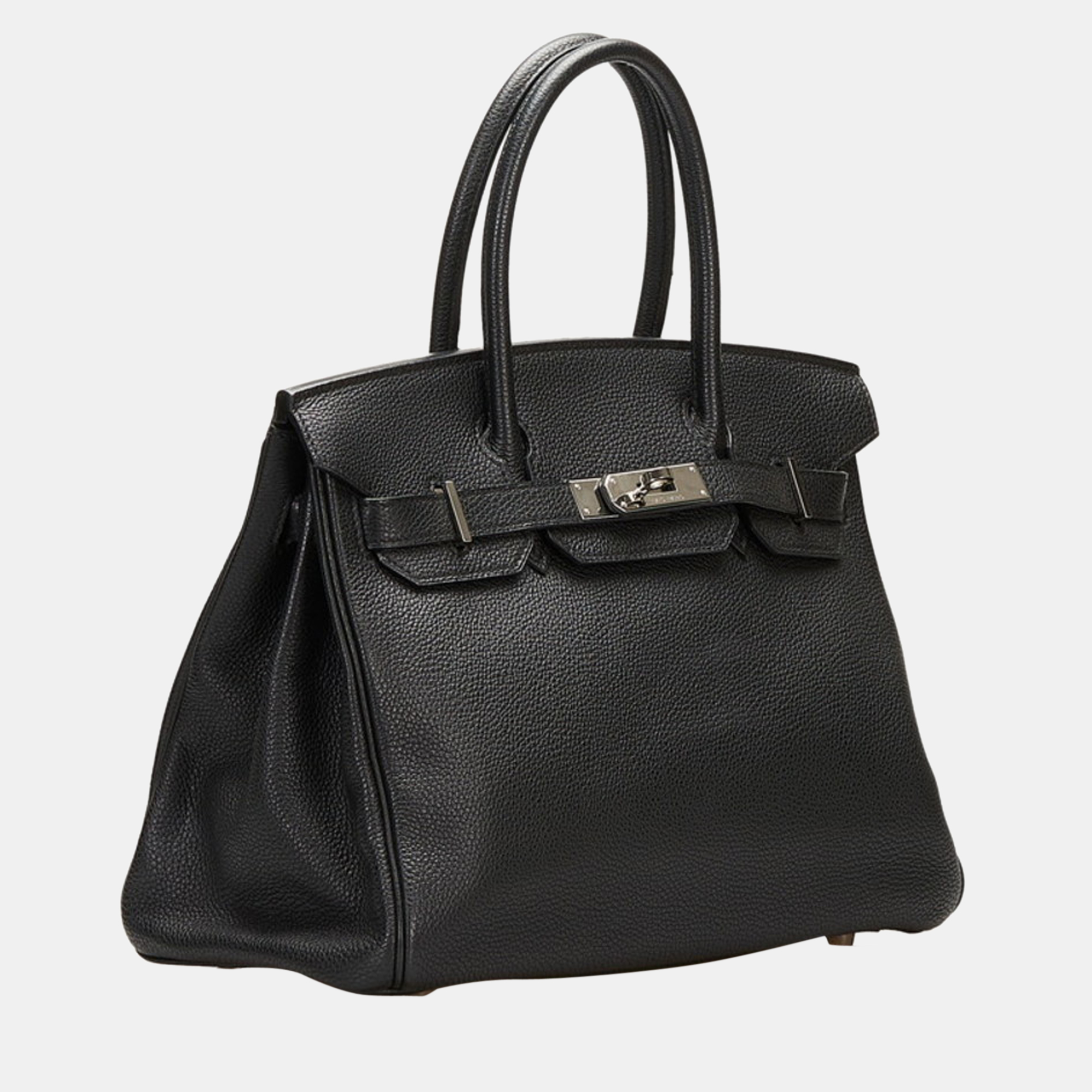 

Hermes Birkin 30 Handbag Black Togo Ladies