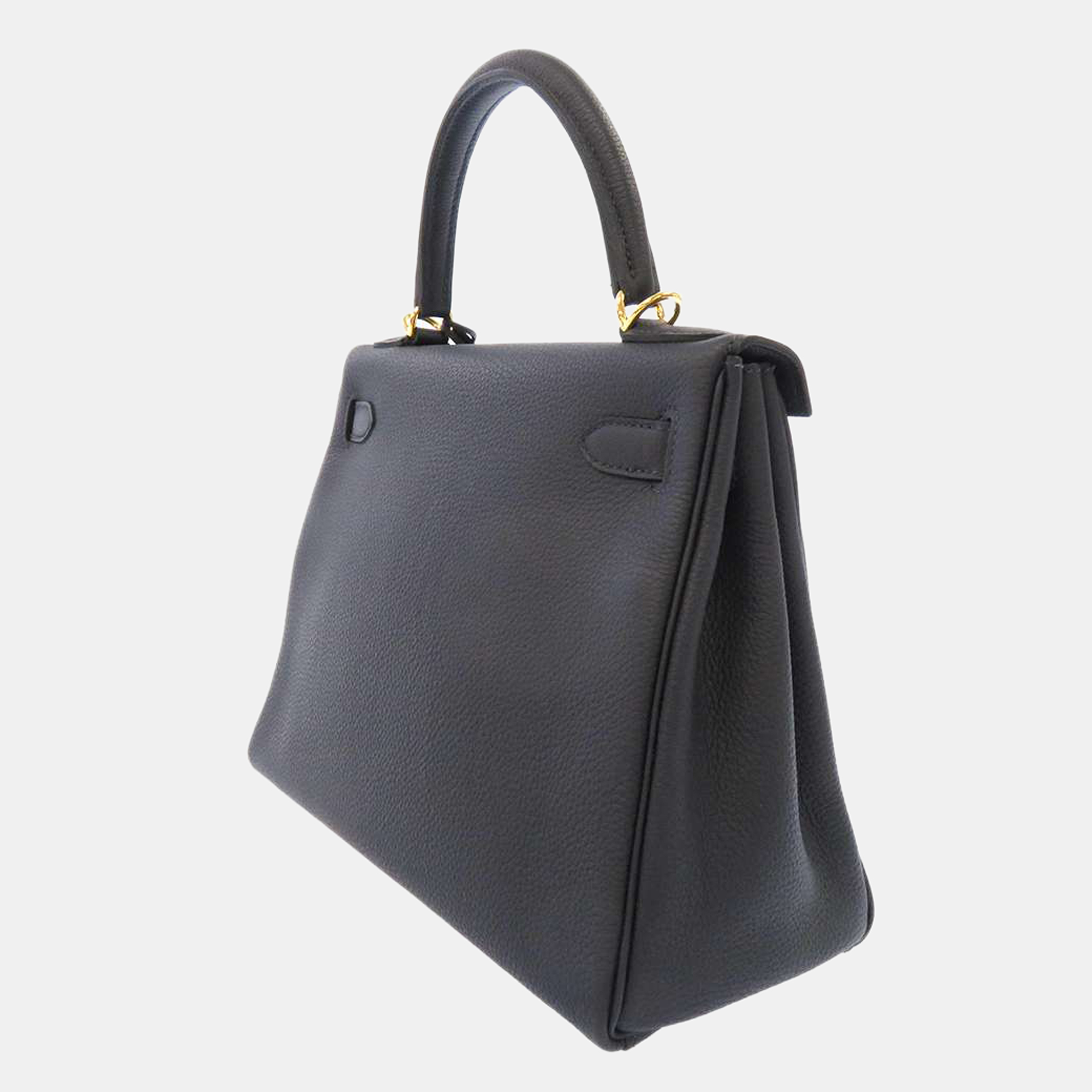 

Hermes Blue Togo Leather Gold Hardware Kelly 28 Retourne Bag