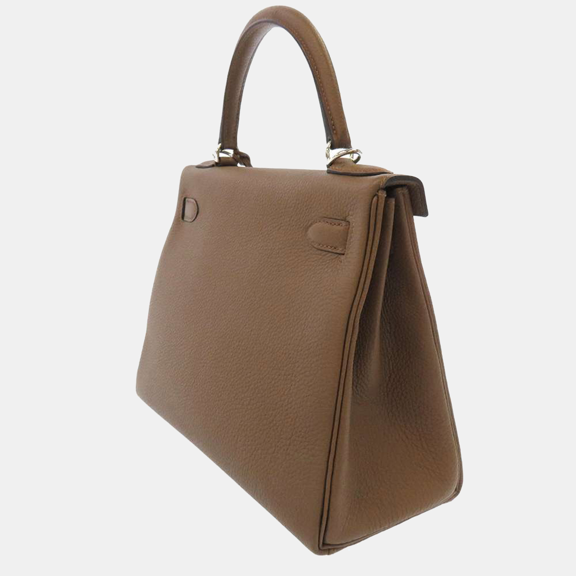 

Hermes Brown Togo Leather Palladium Hardware Kelly 28 Bag