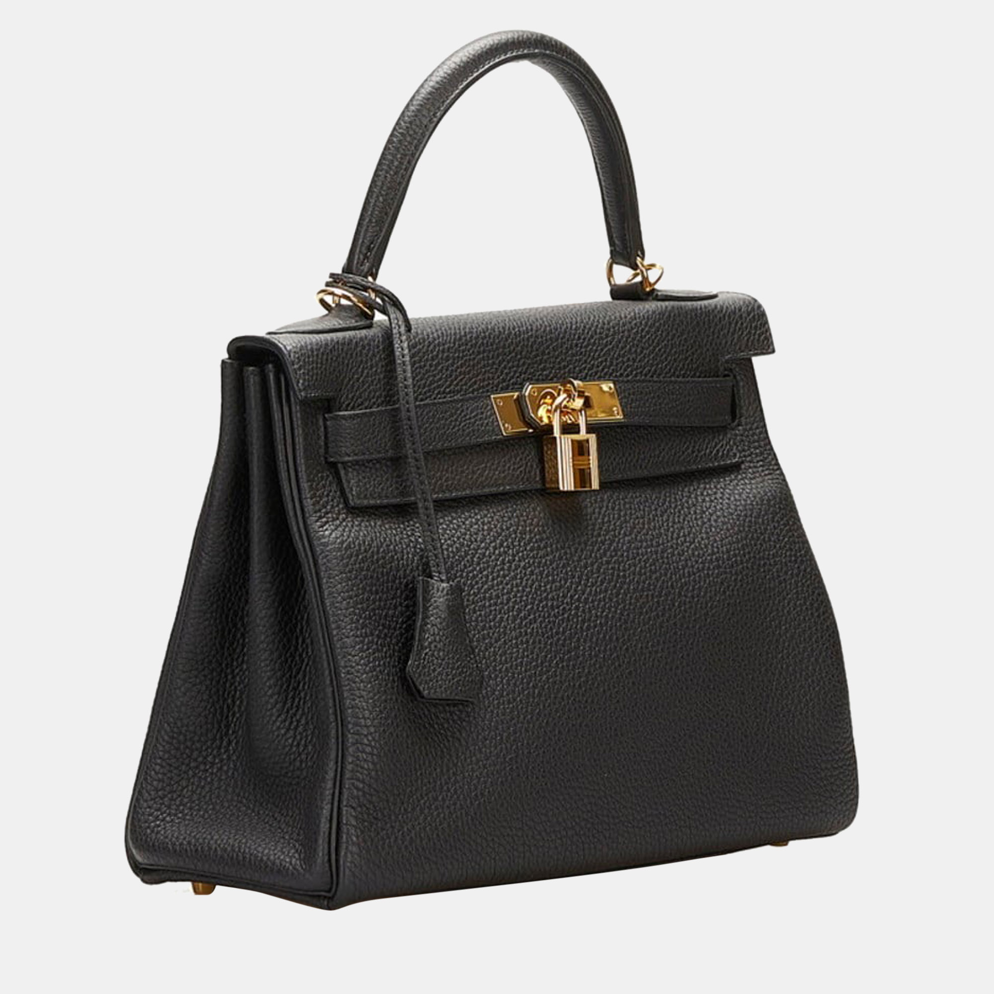 

Hermes Kelly 28 Handbag Shoulder Bag Black Togo Ladies