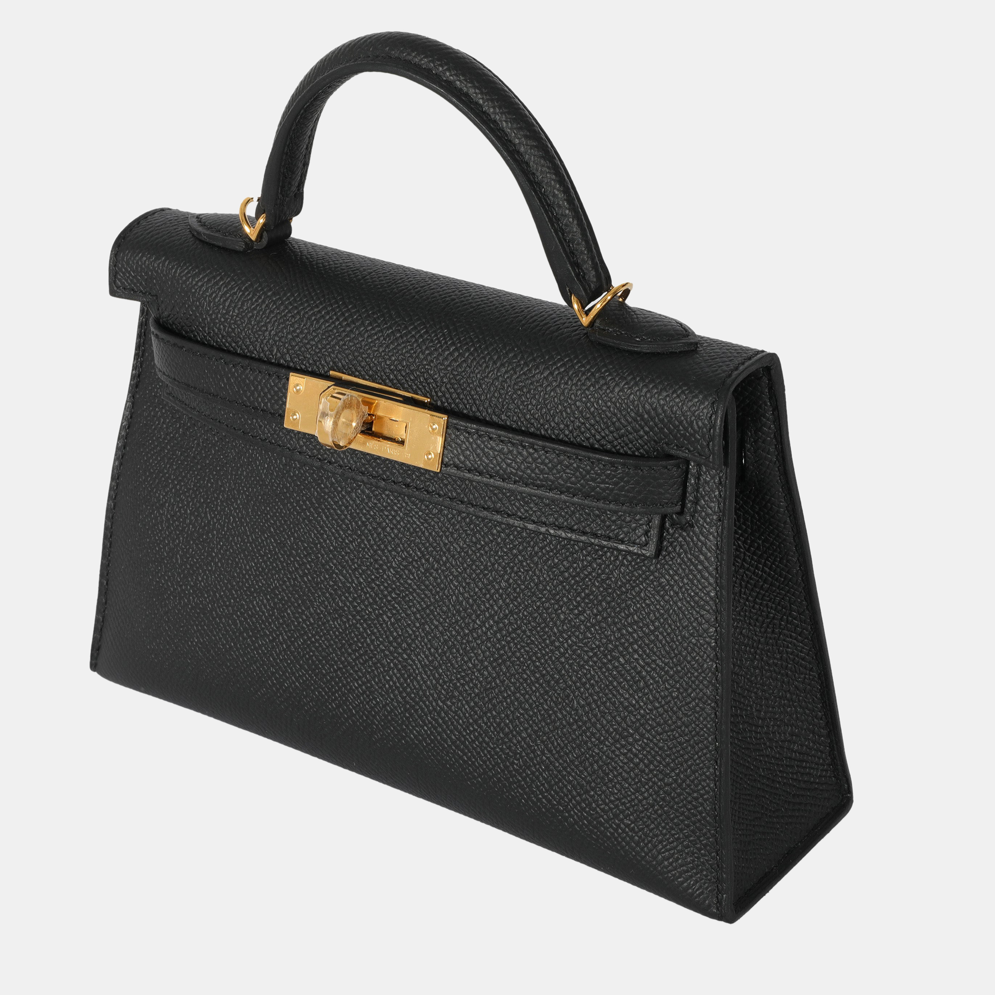 

Hermes Noir Epsom Mini Kelly II 20 GHW, Black