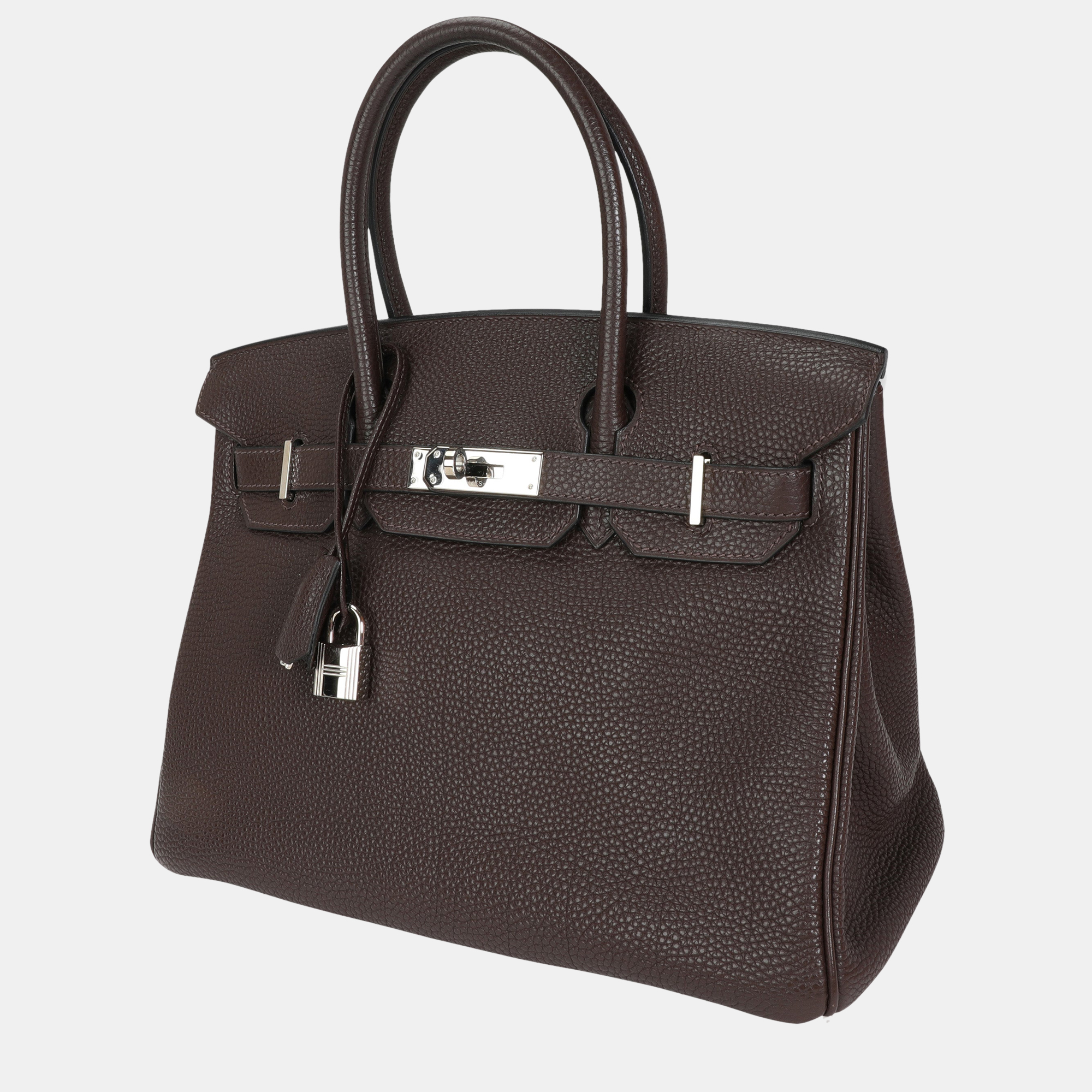 

Hermes Chocolat Togo Birkin 30 PHW, Brown