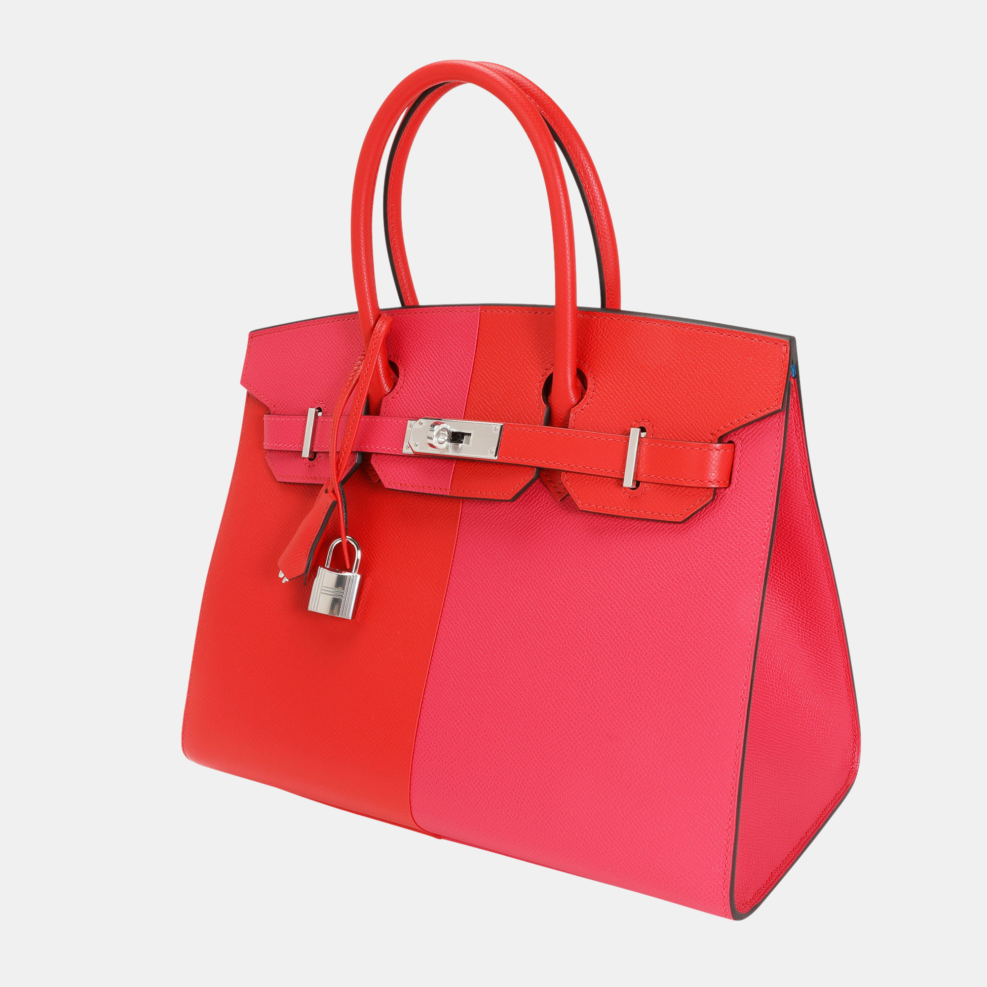 

NIB Hermes Rouge De Coeur & Rose Extreme Epsom Sellier Birkin 30 PHW, Pink