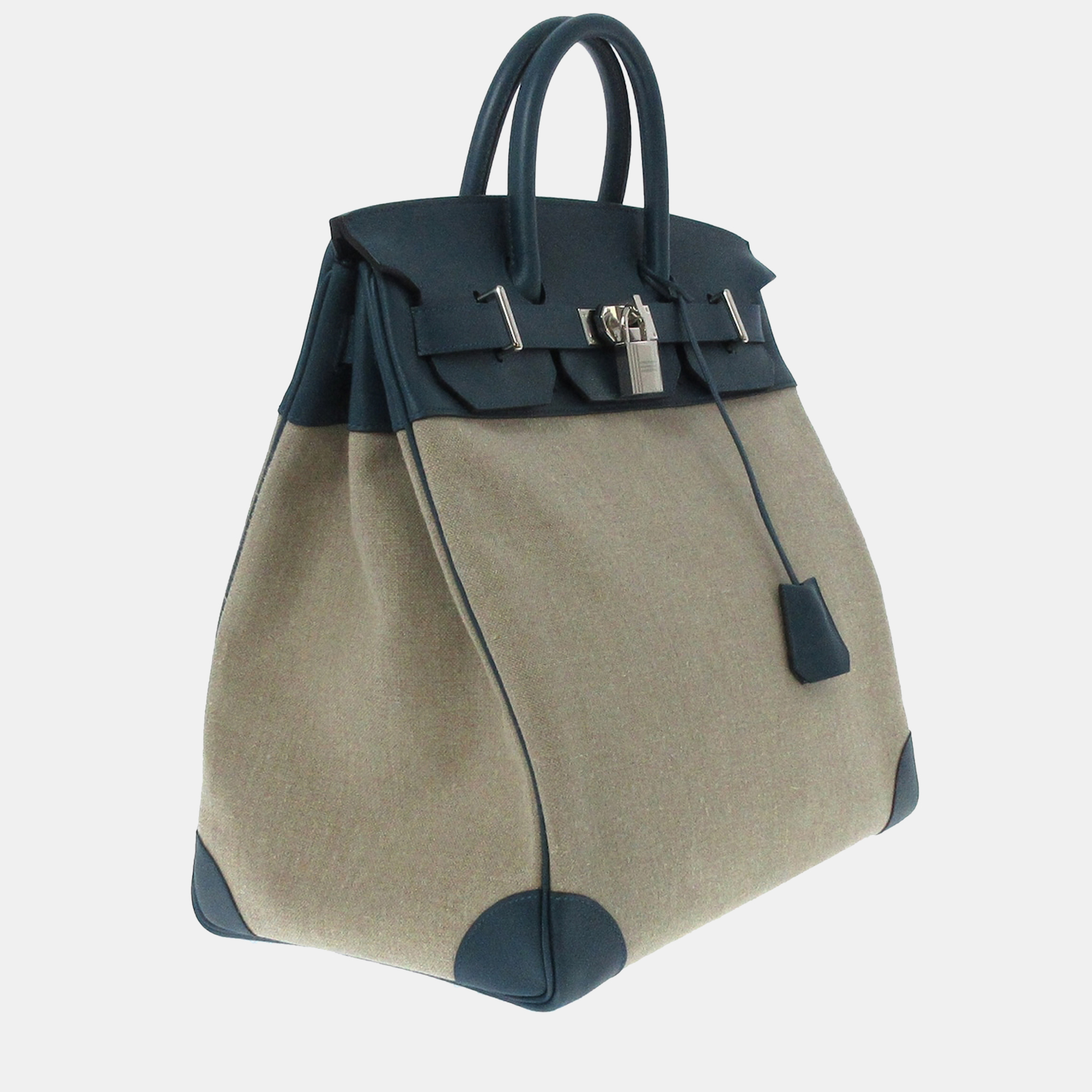 

Hermes Blue/Brown Toile & Evercolor HAC Birkin 40