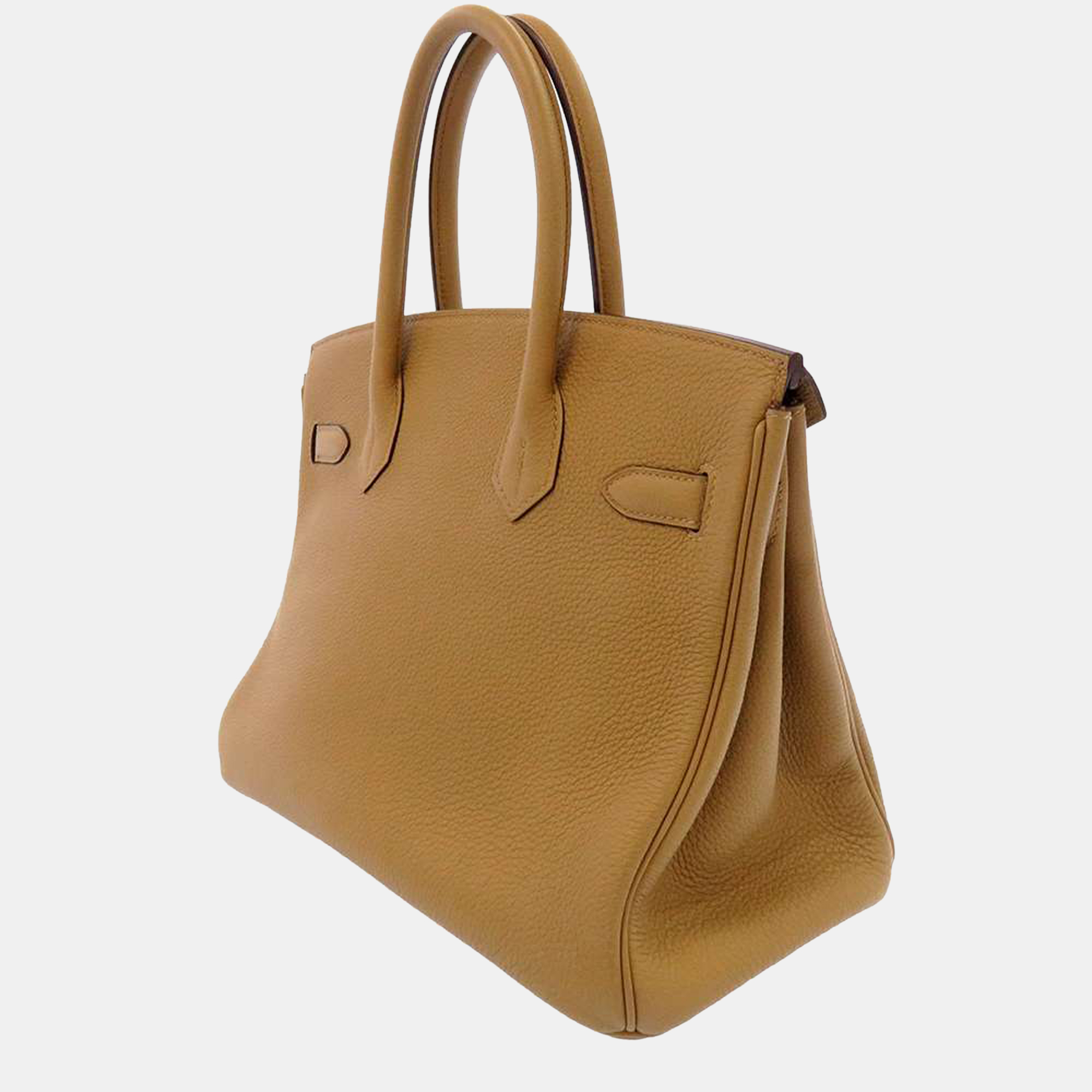 

Hermes Biscuit Togo Leather Gold Hardware Birkin 30 Tote Bag, Brown