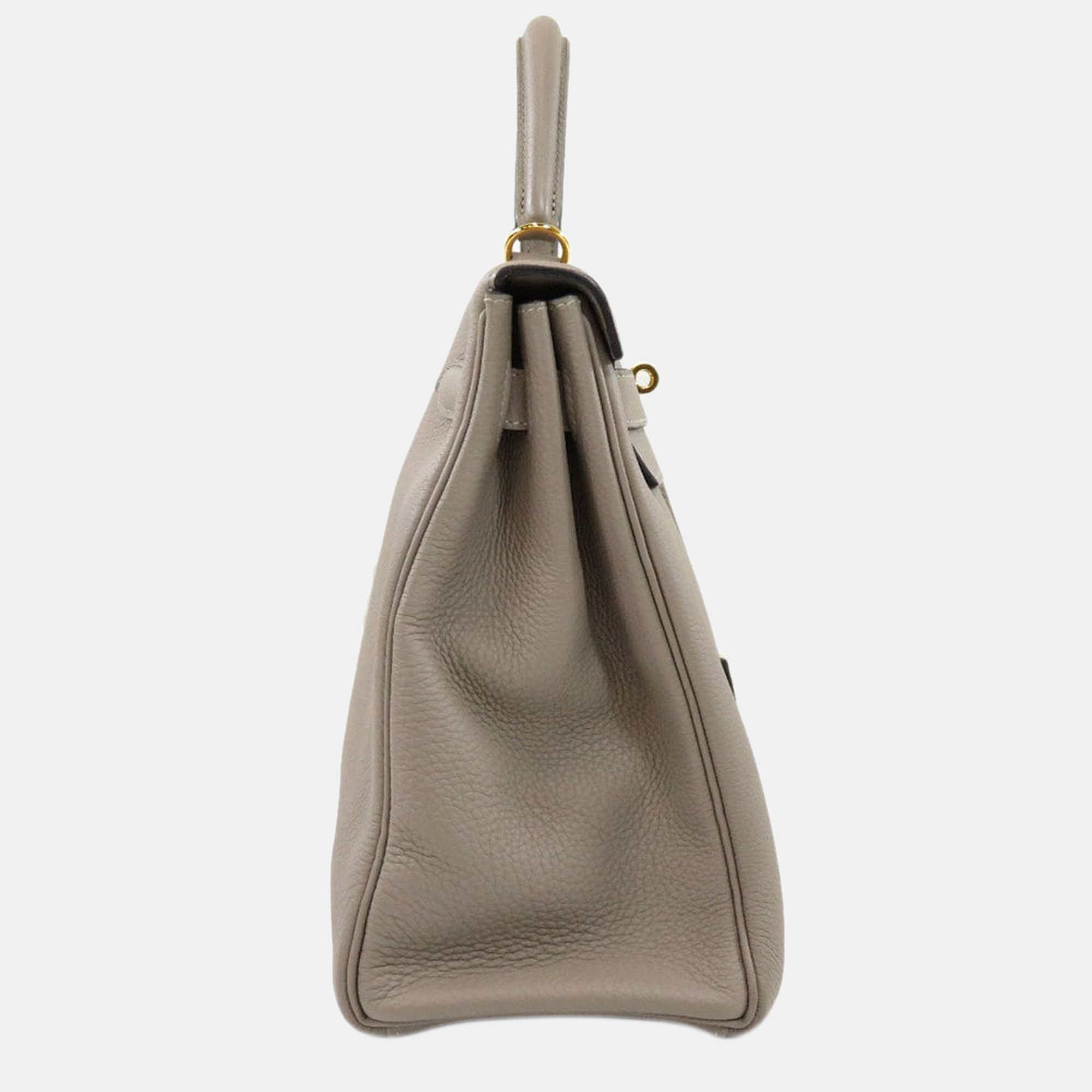 

Hermes Kelly 32 Greasphalt Handbag Togo Women's, Grey