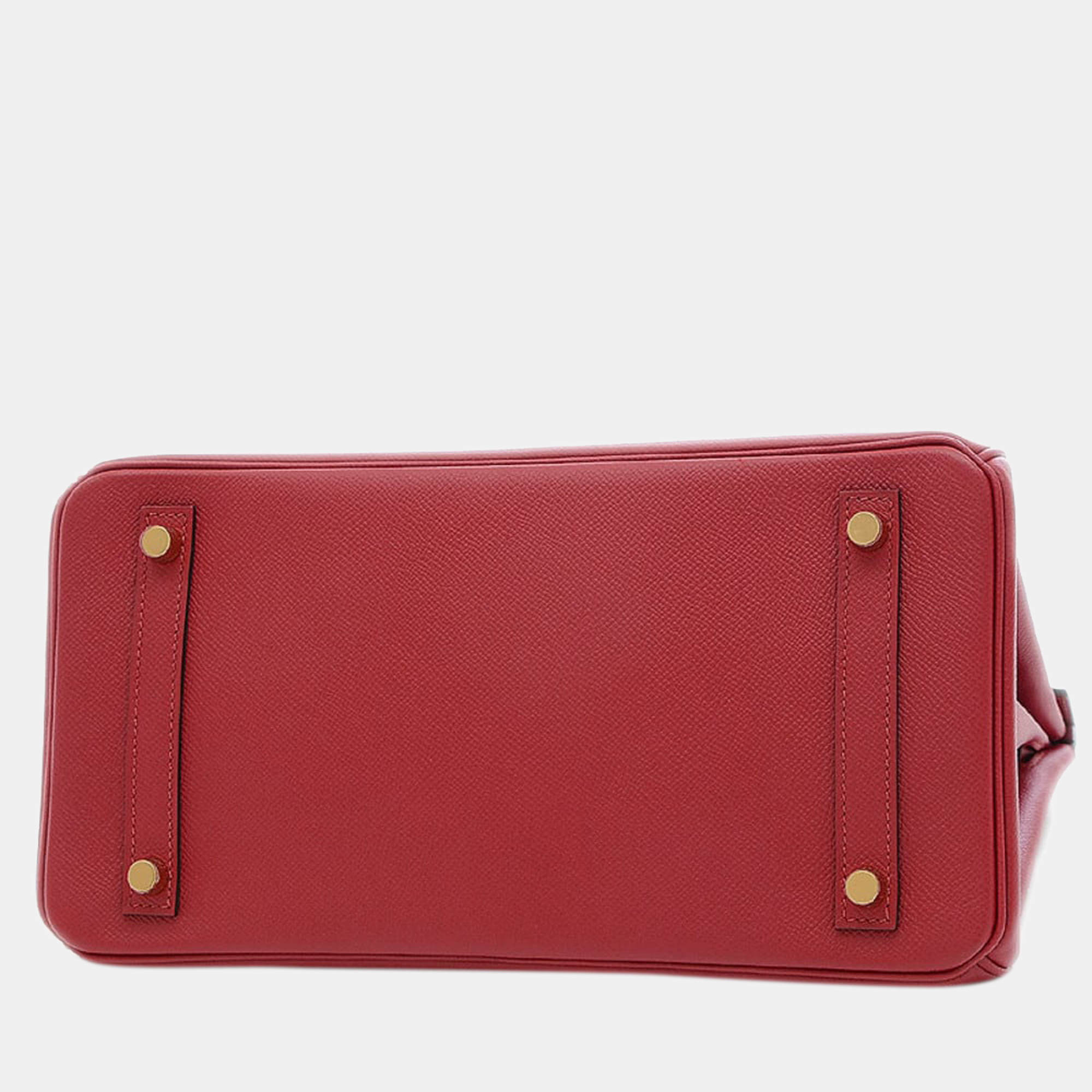 

Hermes Birkin 30 Epson Handbag Rouge Grena Gold Hardware C Engraved, Red