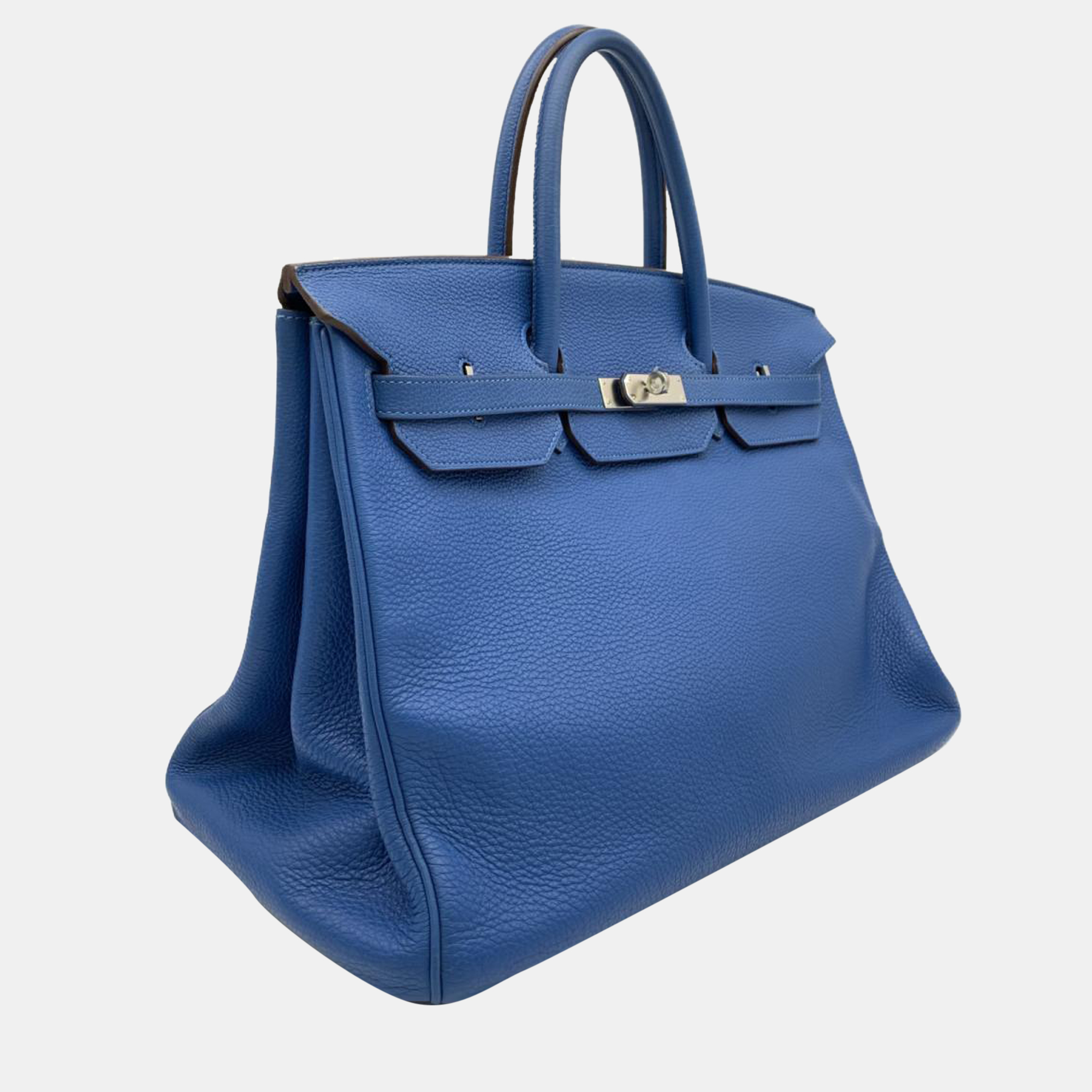 

Hermes Blue Togo Leather Palladium Hardware Birkin 40 Bag