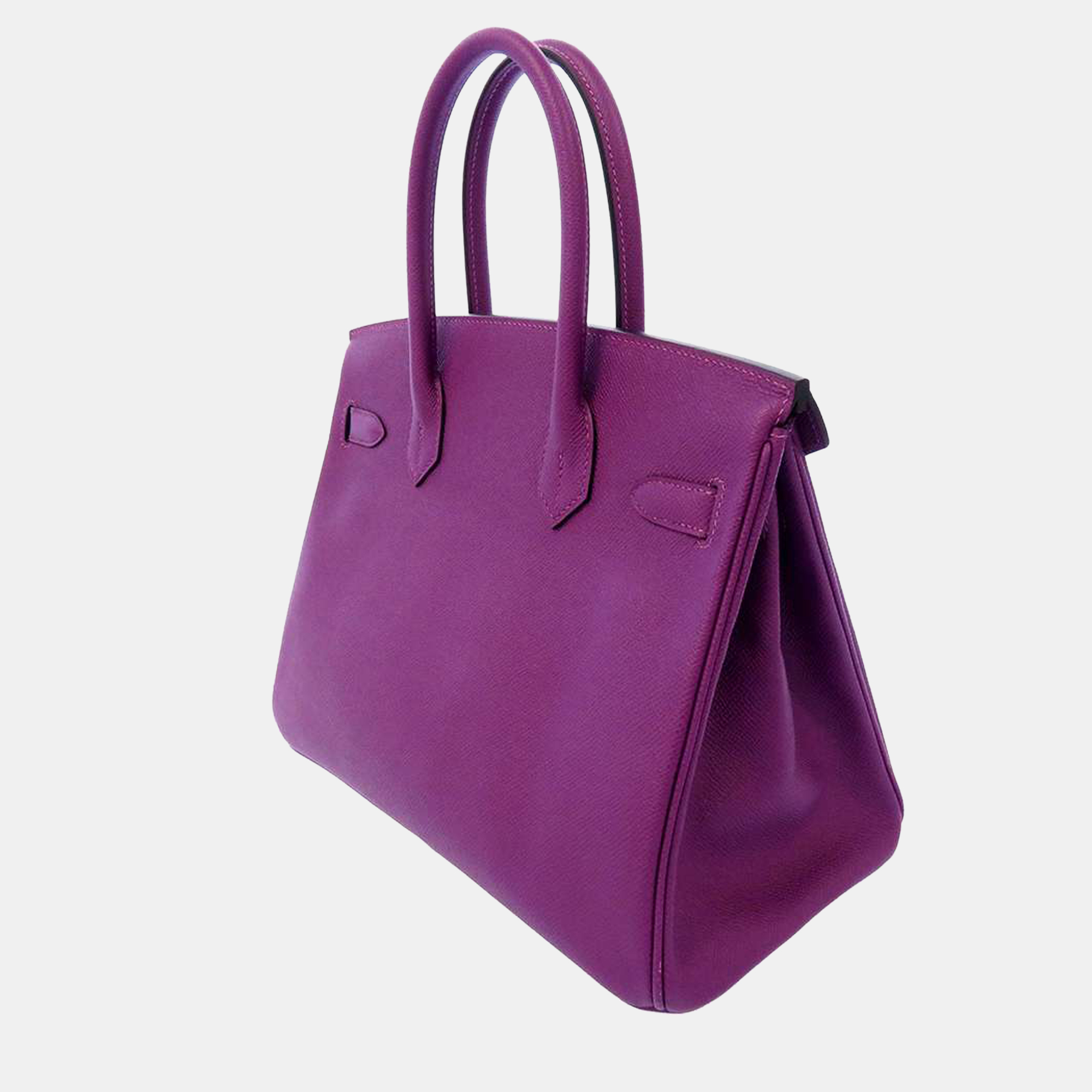 

Hermes Purple Epsom Leather Palladium Hardware Birkin 30 Bag