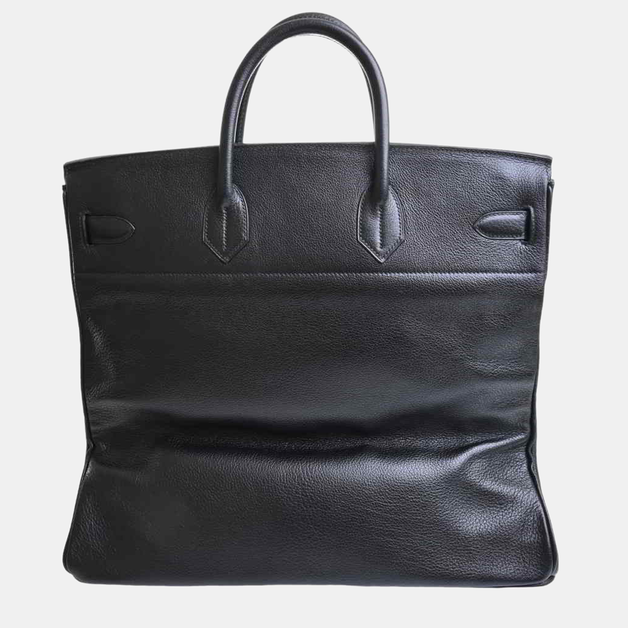 

Hermes Buffel Skipper Hauta Croix 45 Handbag Black