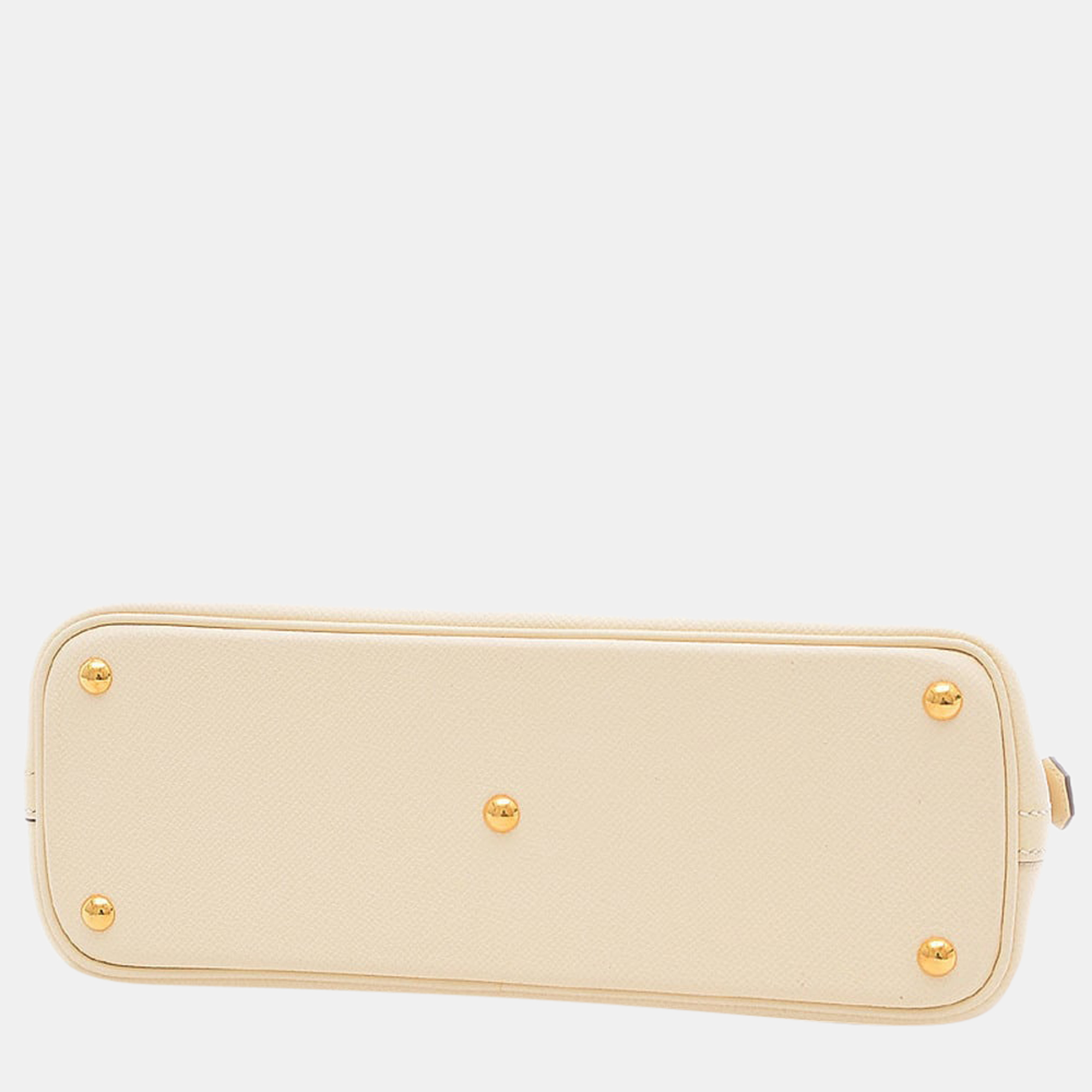 

Hermes Bolide 27 Epson Nata gold hardware Y stamped handbag, Cream