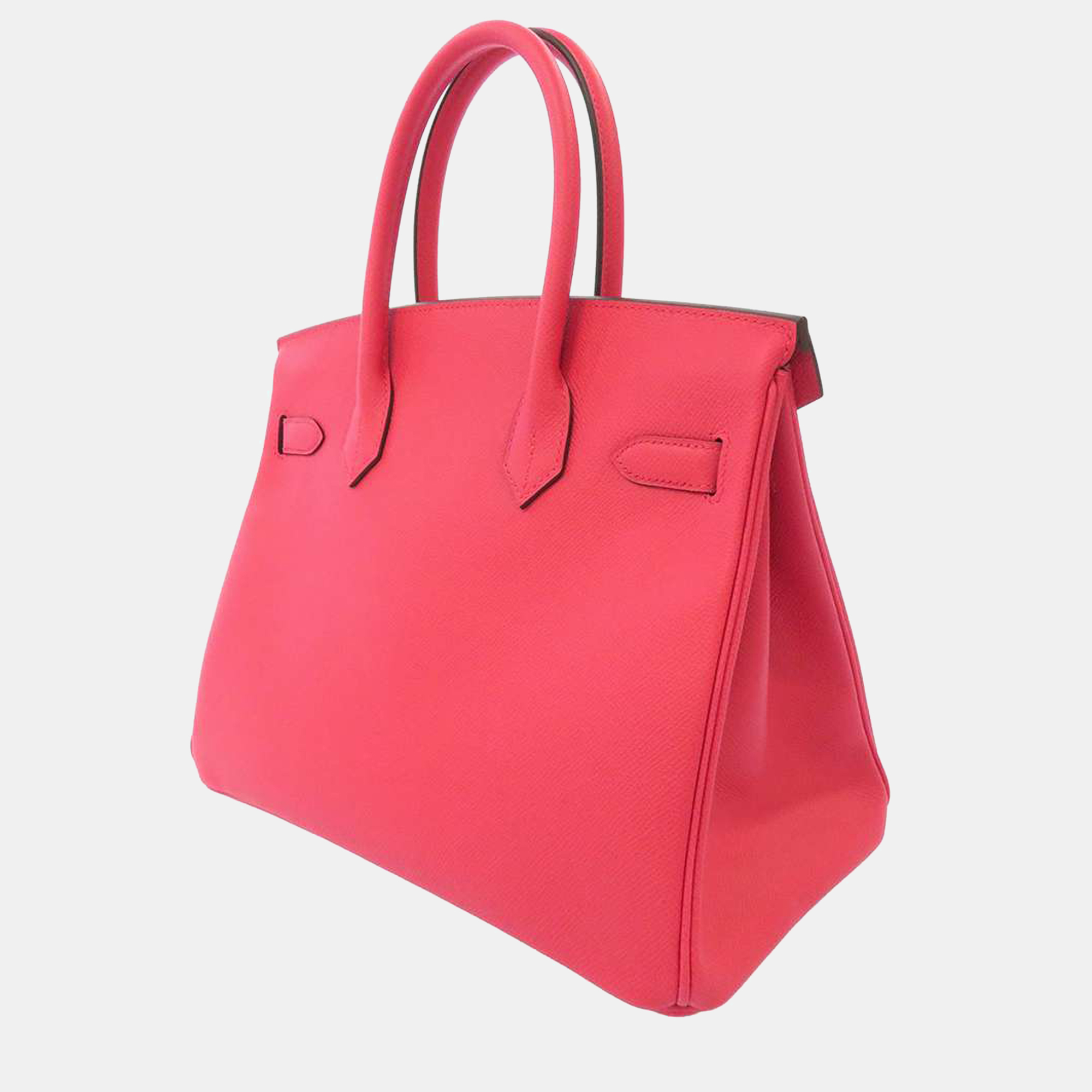 

Hermes Pink Epsom Leather Palladium Hardware Birkin 30 Bag