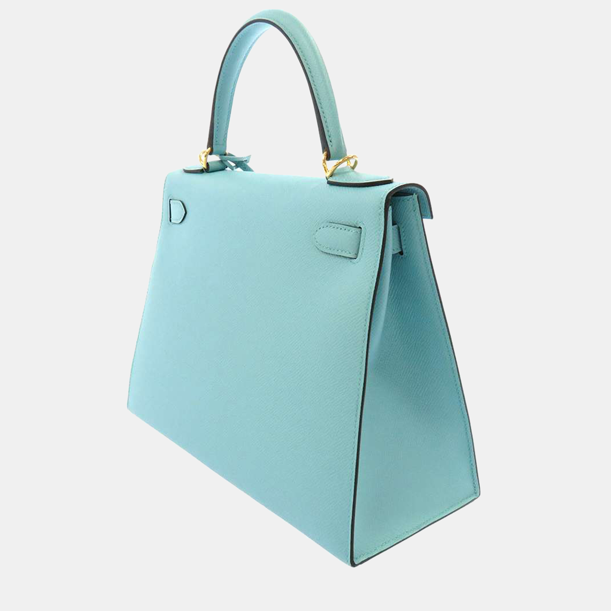 

Hermes Blue Epsom Leather Gold Hardware Kelly Sellier 28 Bag