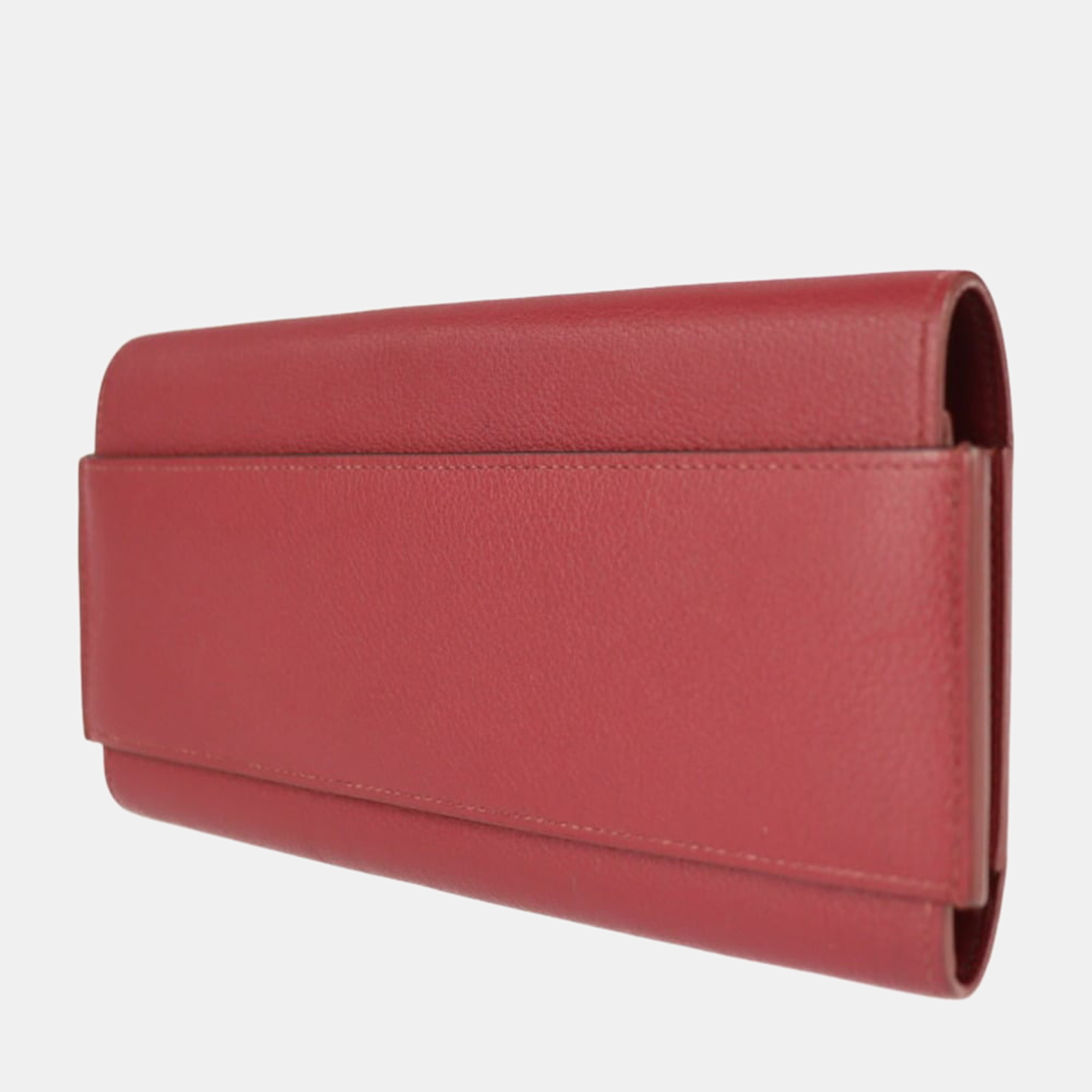 

Hermes Passan Long Wallet Ever Color Rouge Grena Red Bifold X Engraved