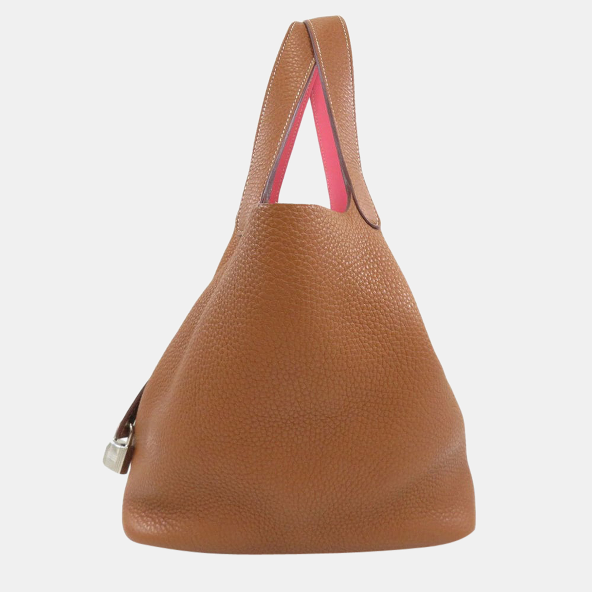 

Hermes Picotin Lock Eclat MM Gold Handbag Taurillon Swift Ladies, Brown