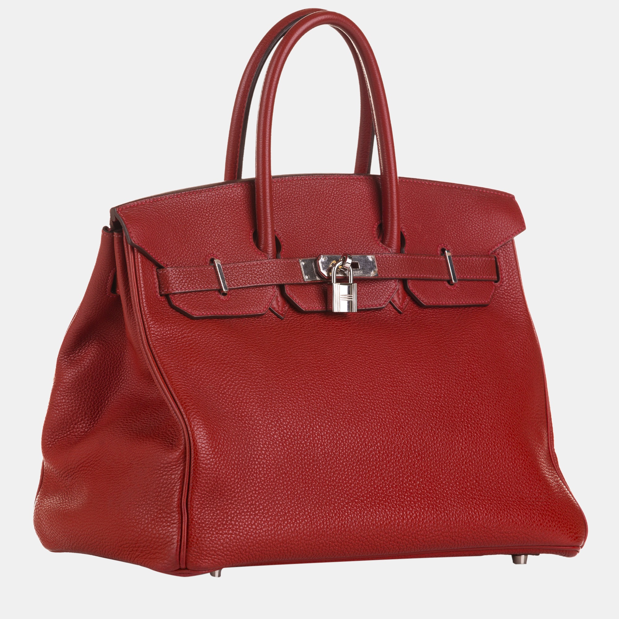 

Hermes Red Togo Birkin 35