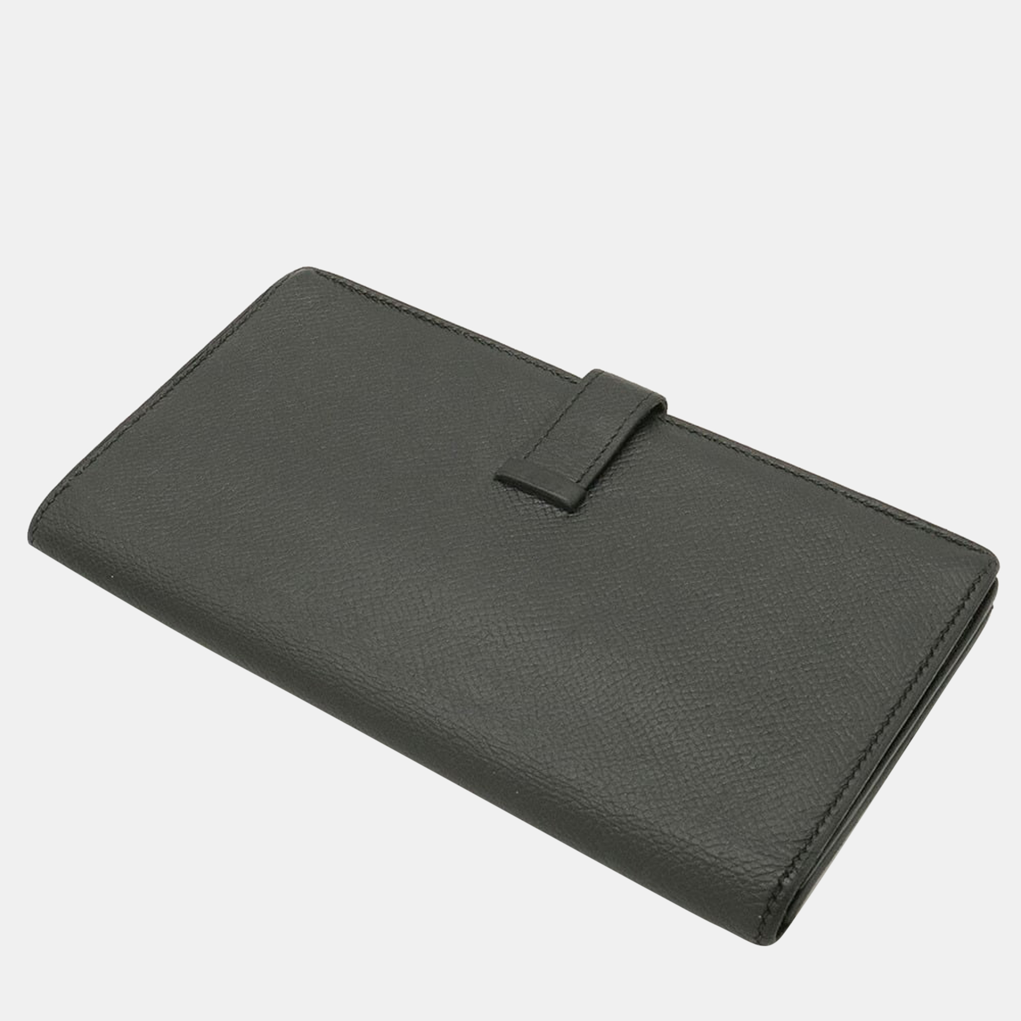 

Hermes Bearn Souffle Bifold Long Wallet Vo Epsom Leather Black X Engraved